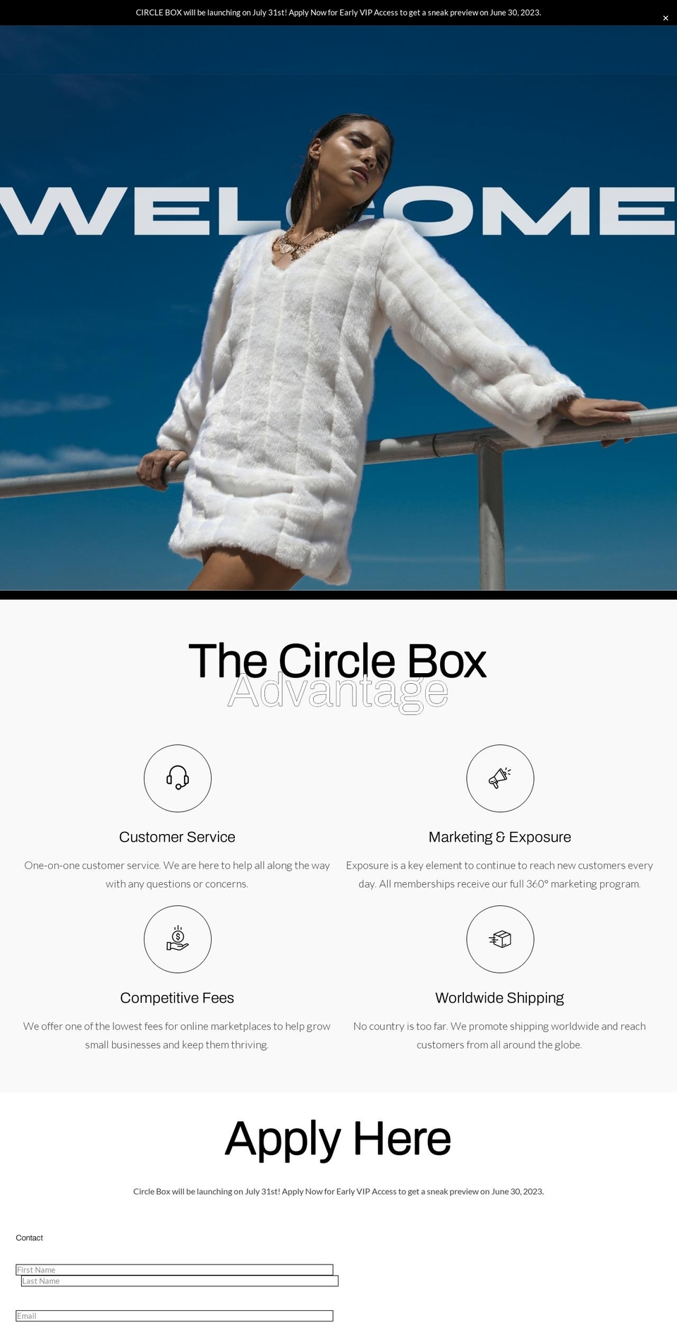 circleboxshop.com shopify website screenshot