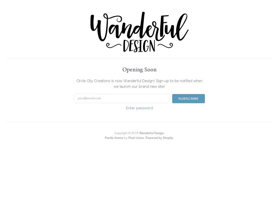 circlecitycreations.com — Shopify storefront screenshot