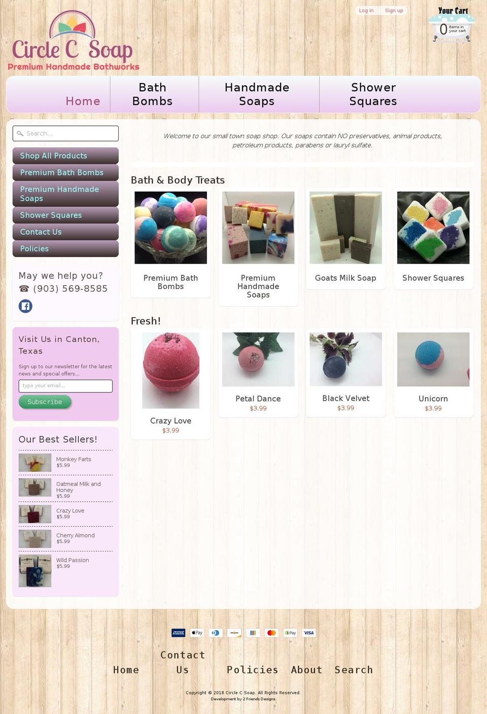 circlecsoap.com — Shopify storefront screenshot