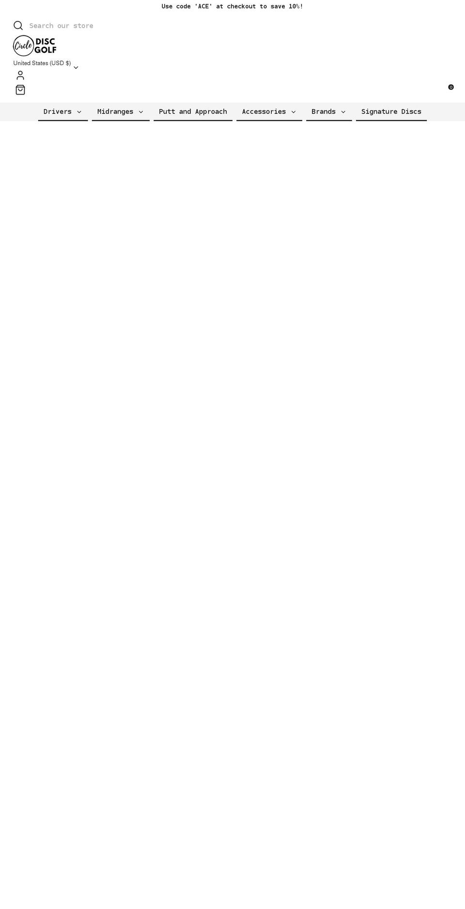 circlediscgolf.com shopify website screenshot