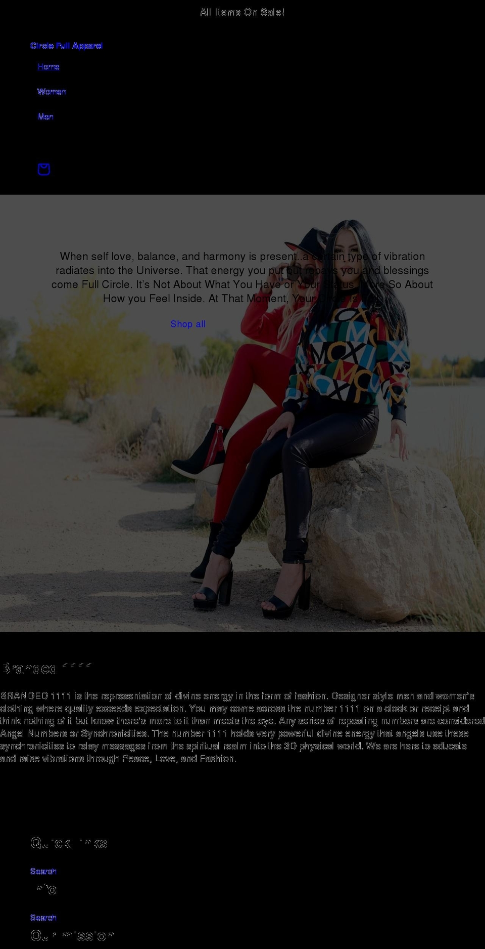 circlefullapparel.com shopify website screenshot