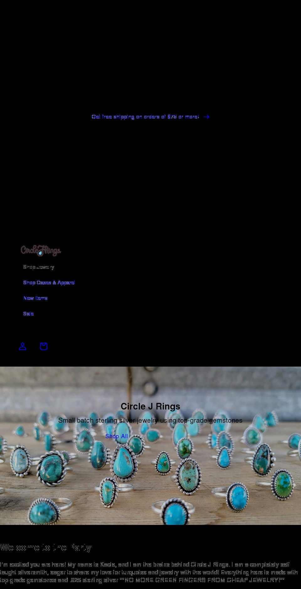 circlejrings.com shopify website screenshot