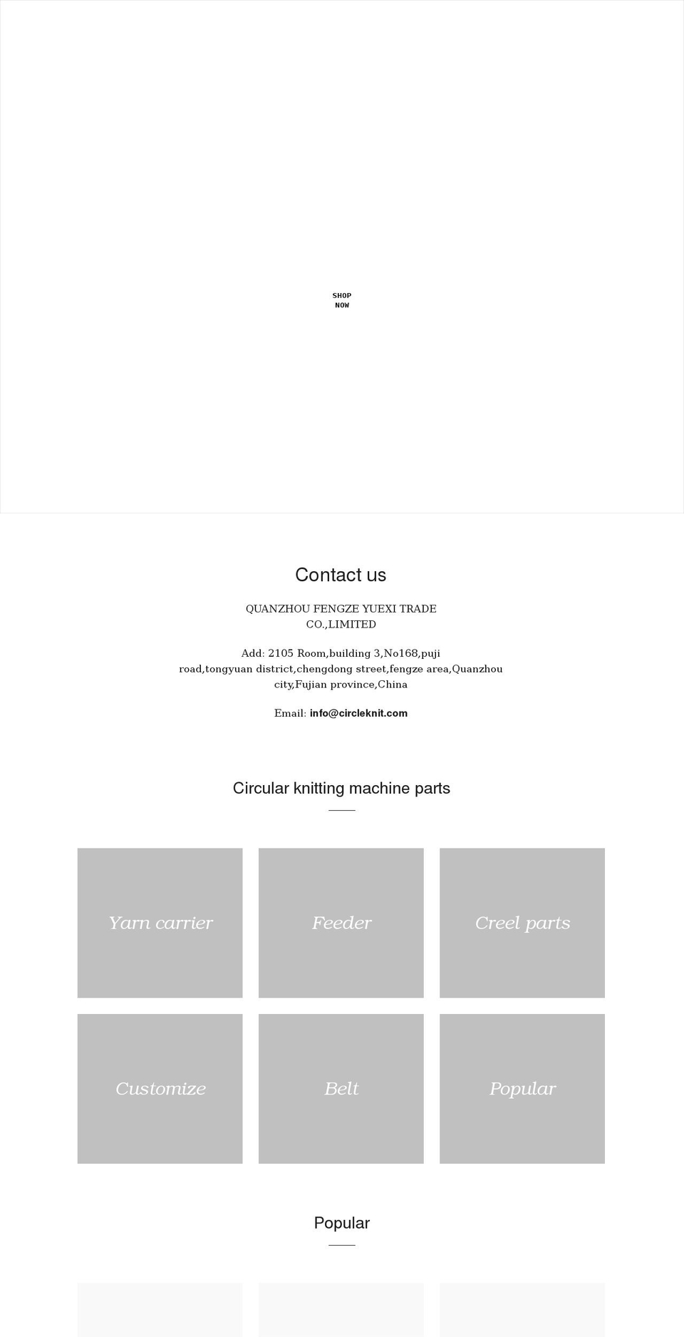 circleknit.com shopify website screenshot