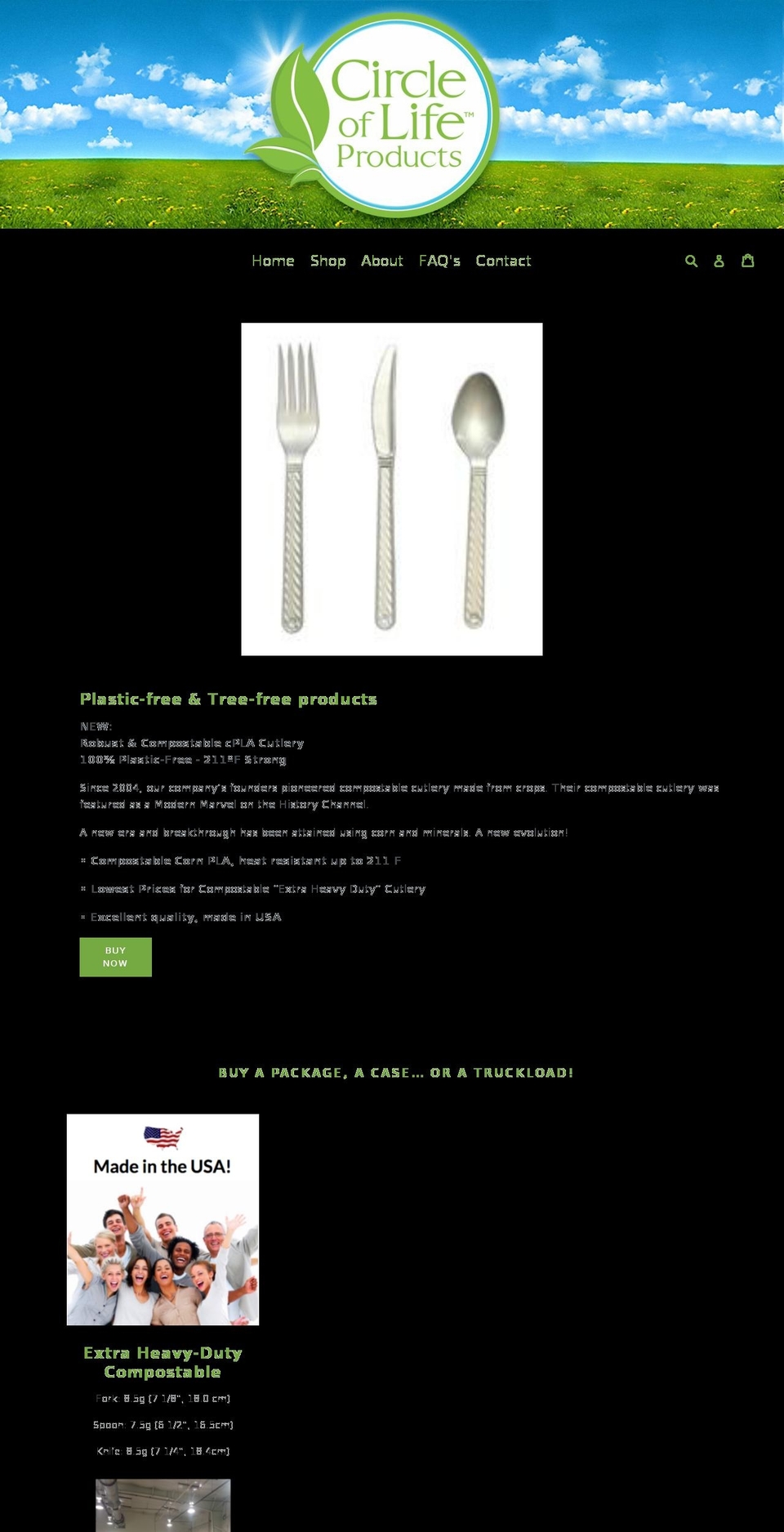 circleoflifeproducts.com shopify website screenshot