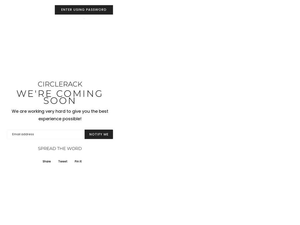 circlerack.myshopify.com shopify website screenshot