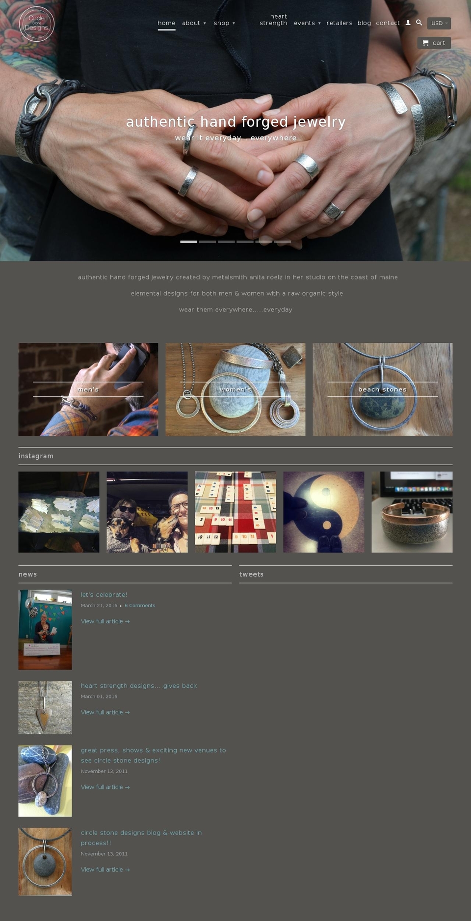 circlestonedesigns.com shopify website screenshot