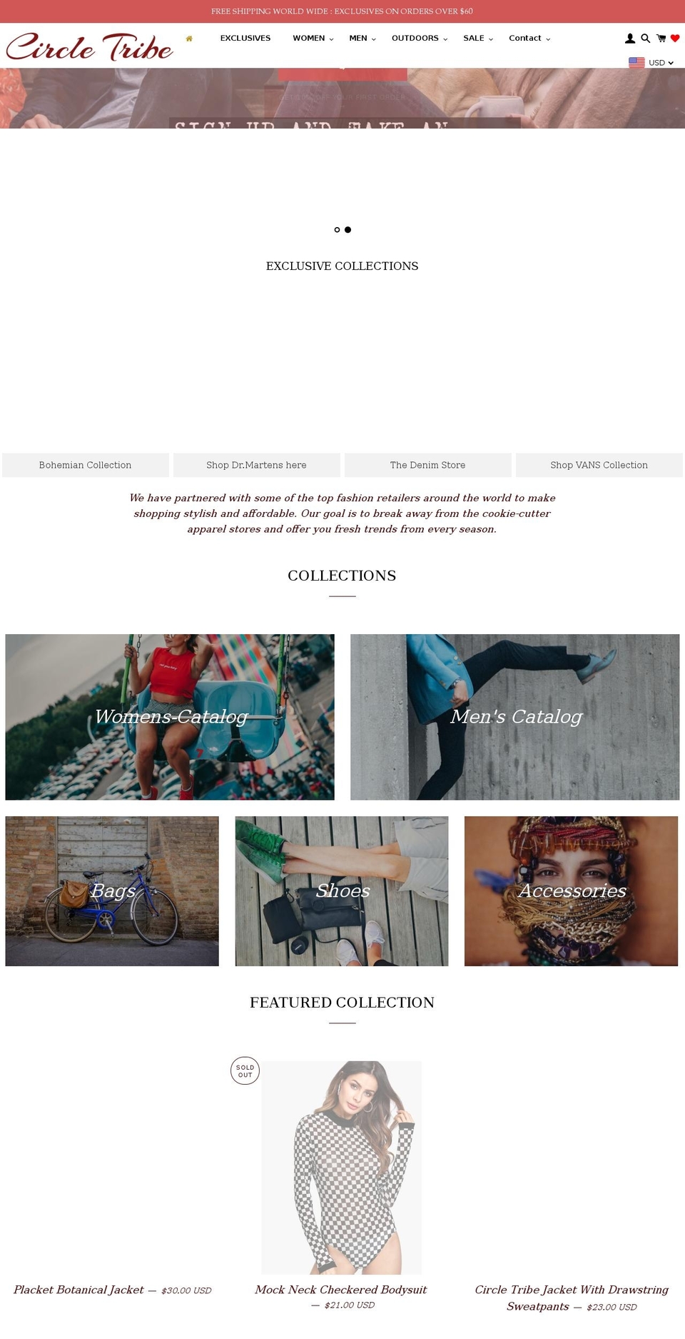 circletribe.com — Shopify storefront screenshot