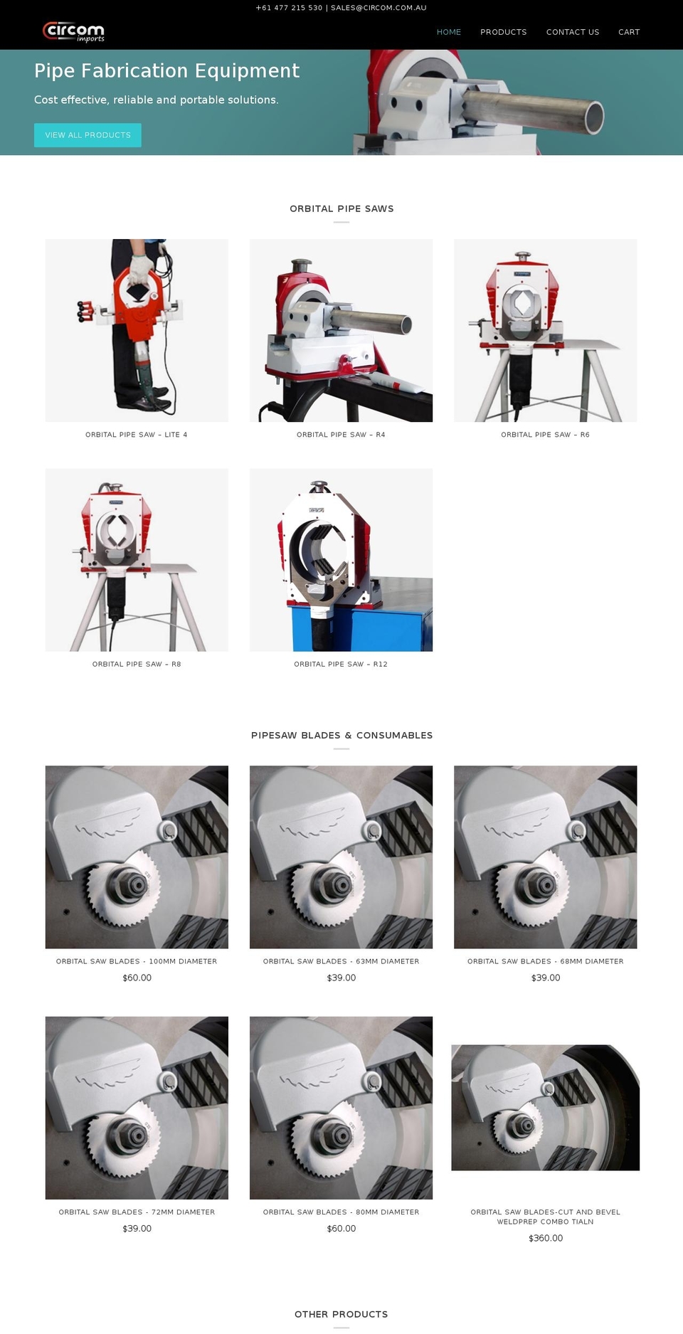 circom.com.au shopify website screenshot