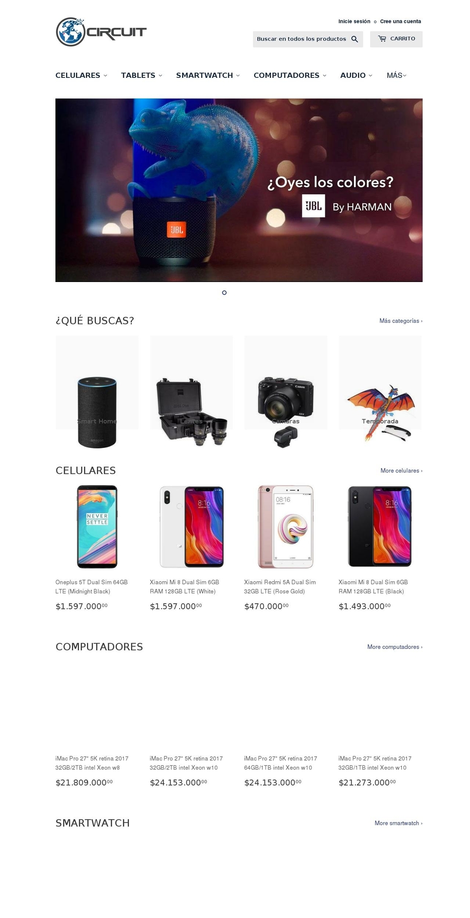 circuit.com.co shopify website screenshot