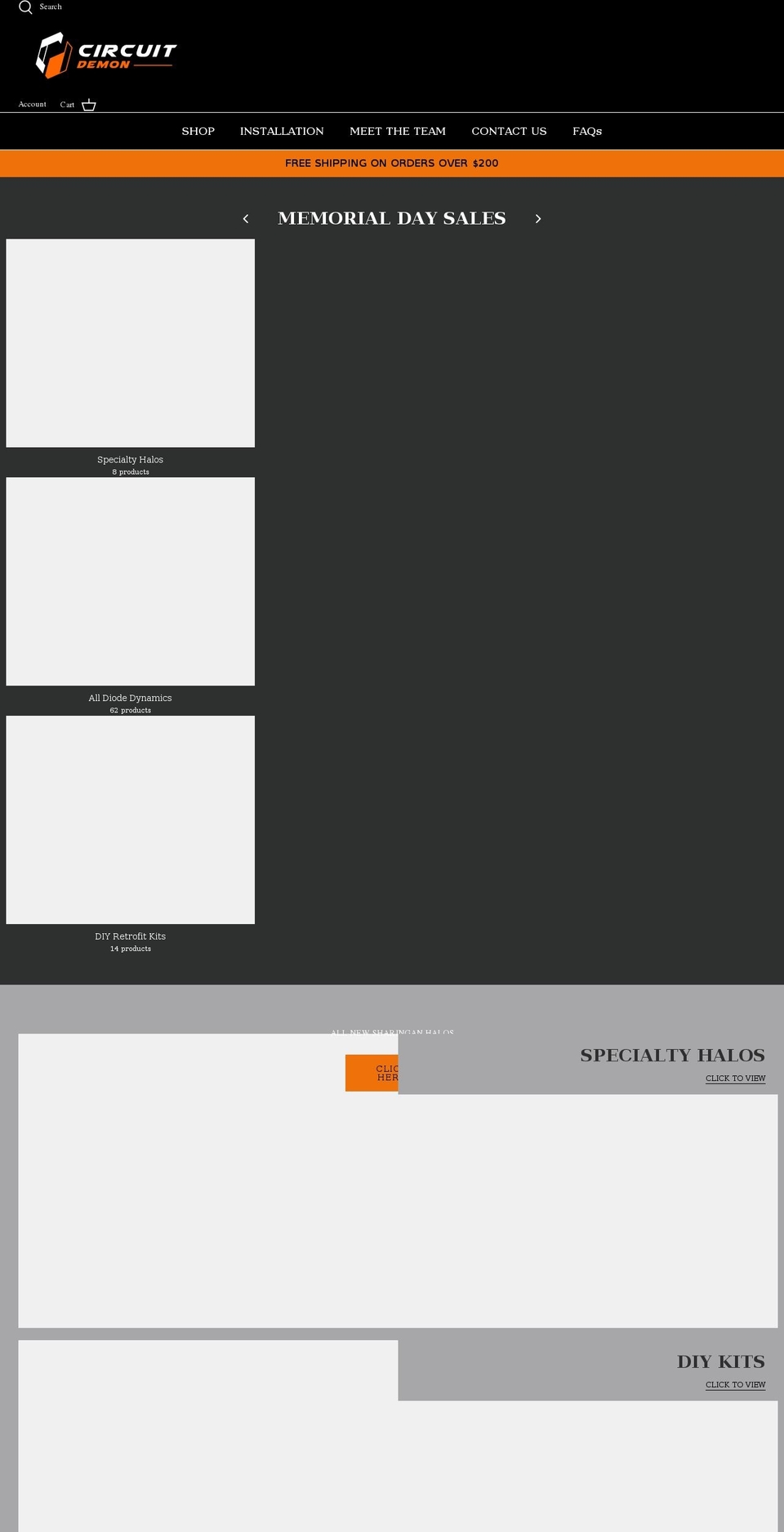 circuitdemon.com shopify website screenshot