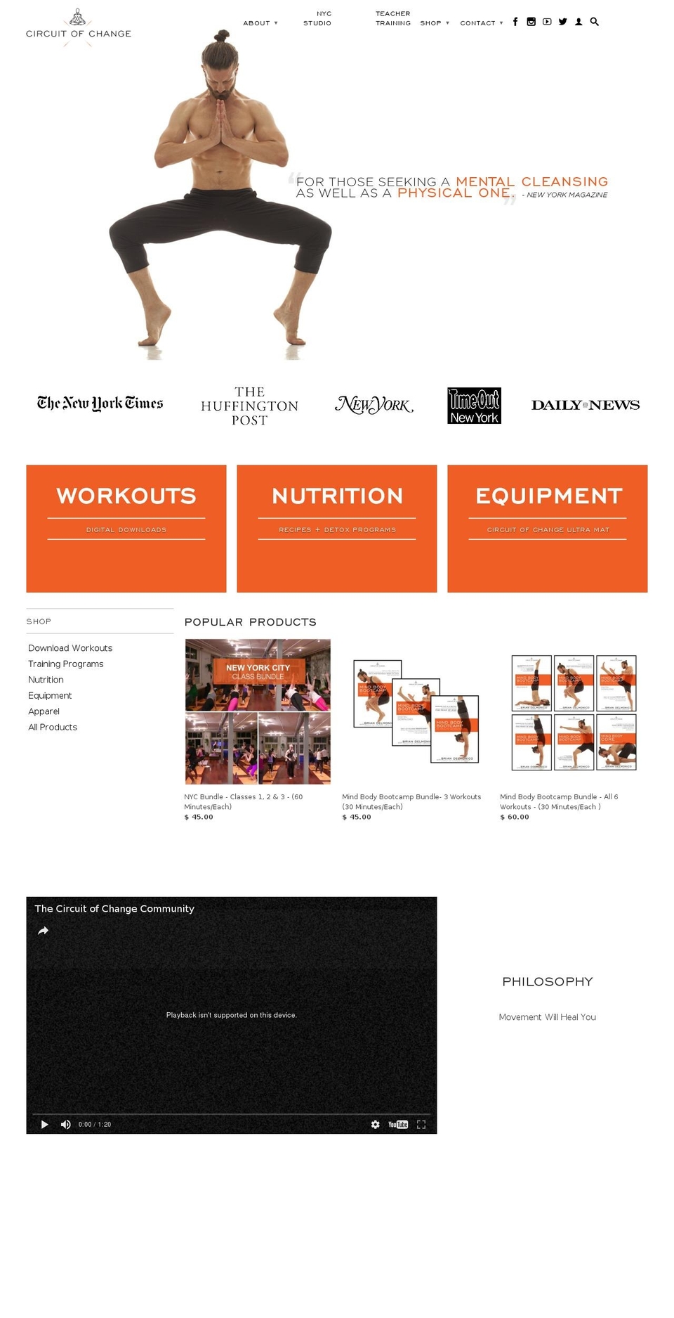 circuitofchange.com shopify website screenshot