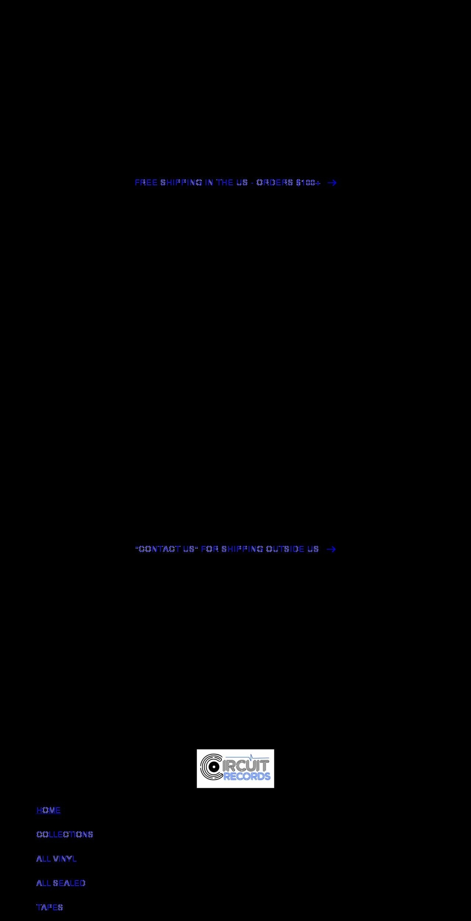 circuitrecords.com shopify website screenshot