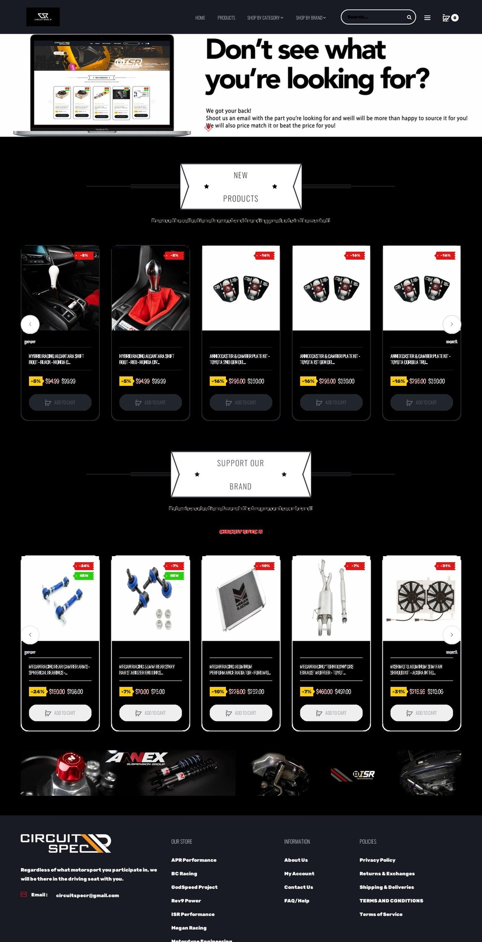 circuitspecr.com shopify website screenshot