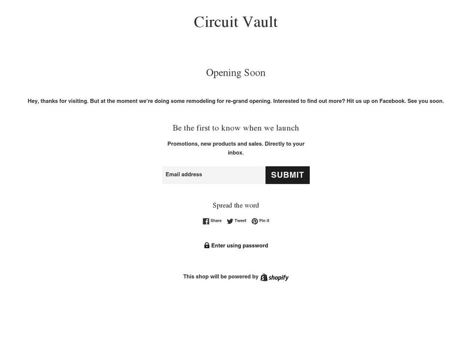 circuitvault.com — Shopify storefront screenshot