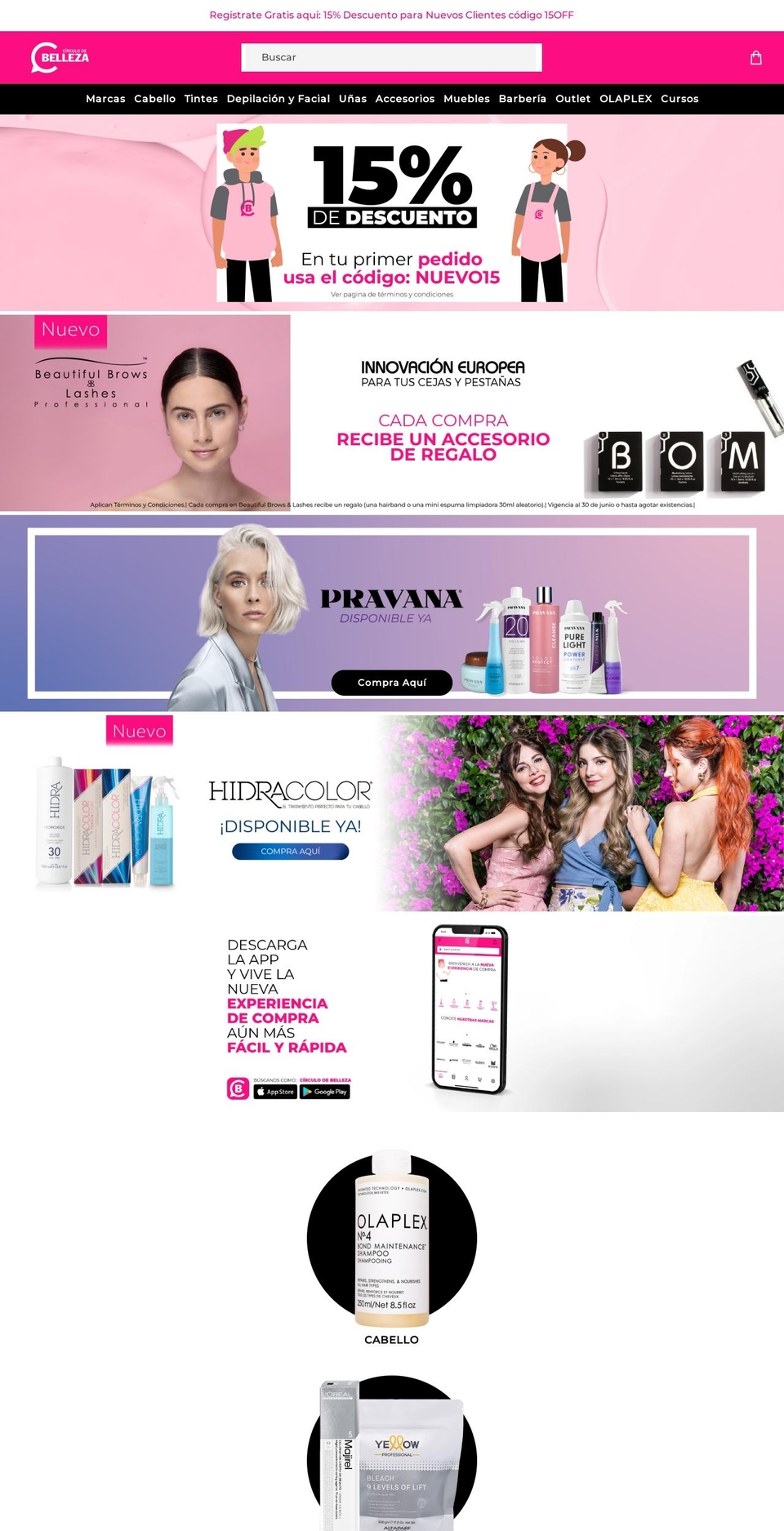 circulodebelleza.com shopify website screenshot