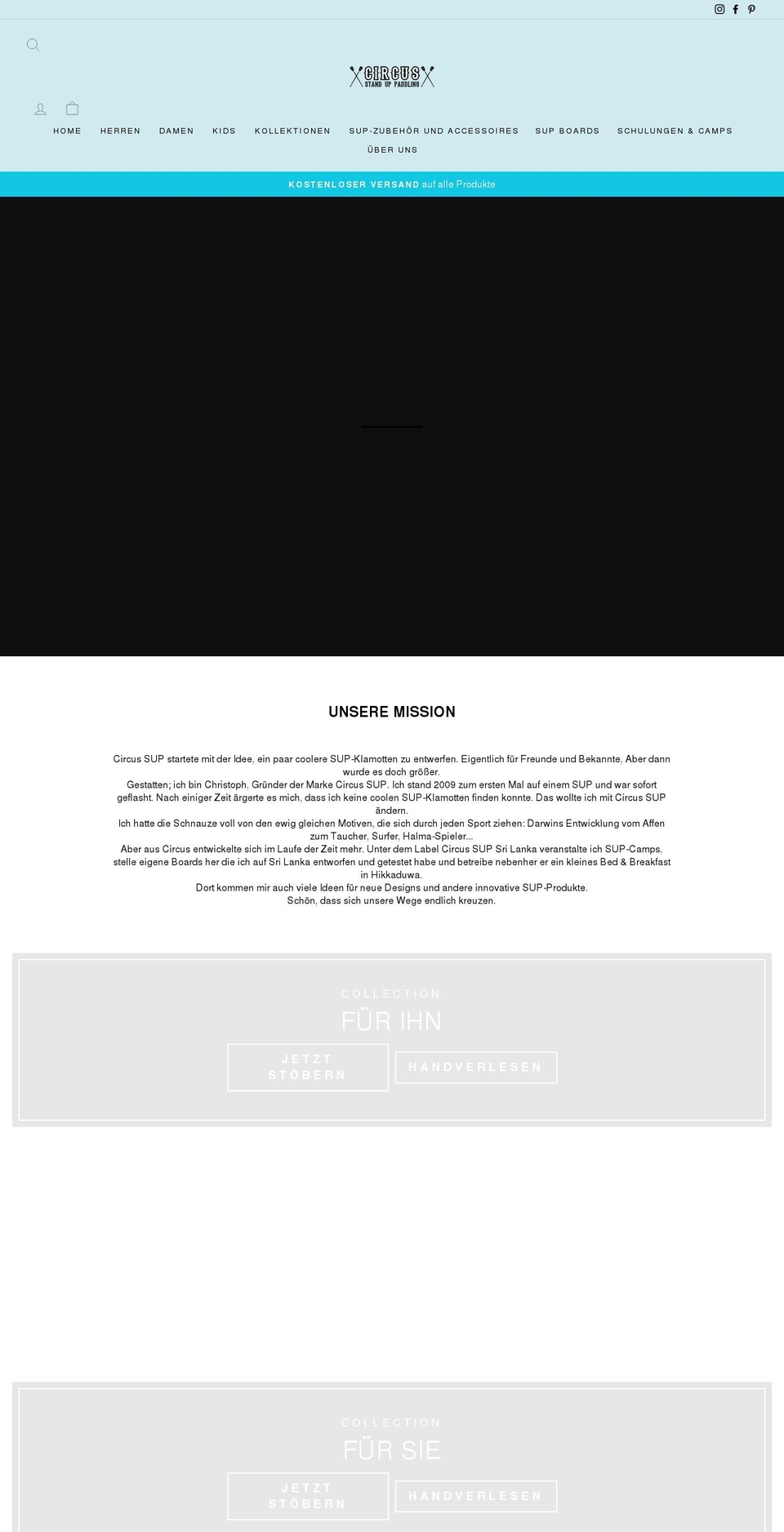 circus-sup.com shopify website screenshot