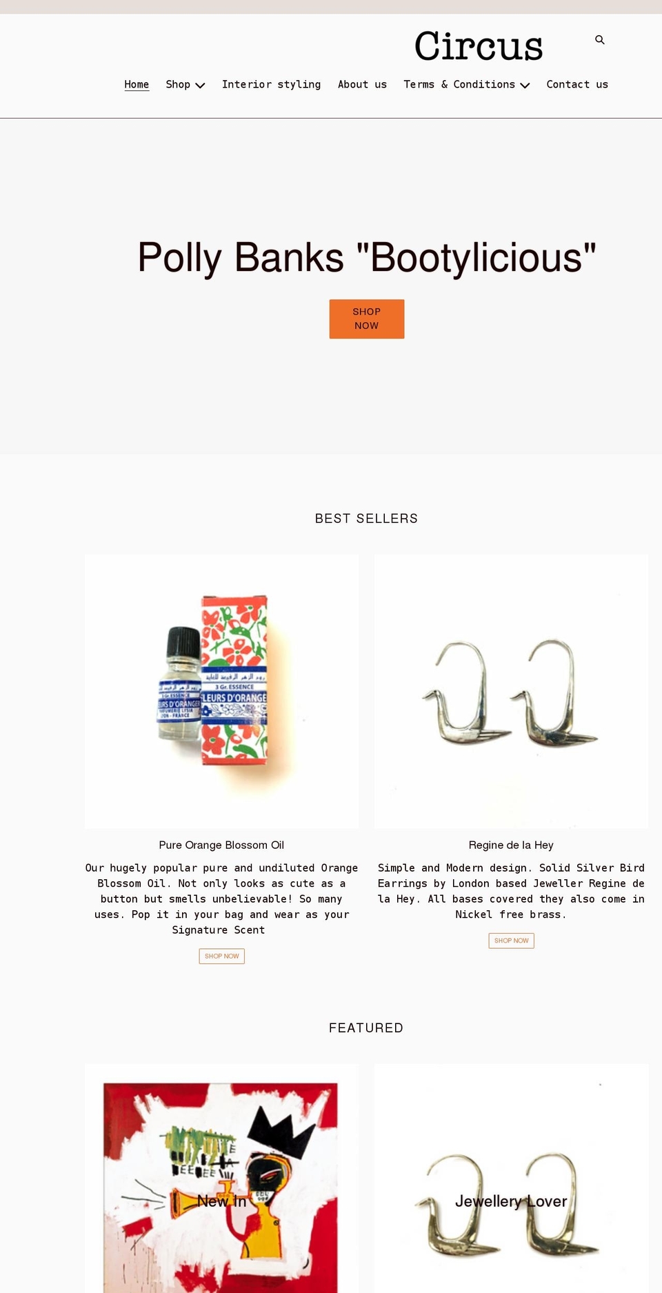 circusbrixton.com shopify website screenshot
