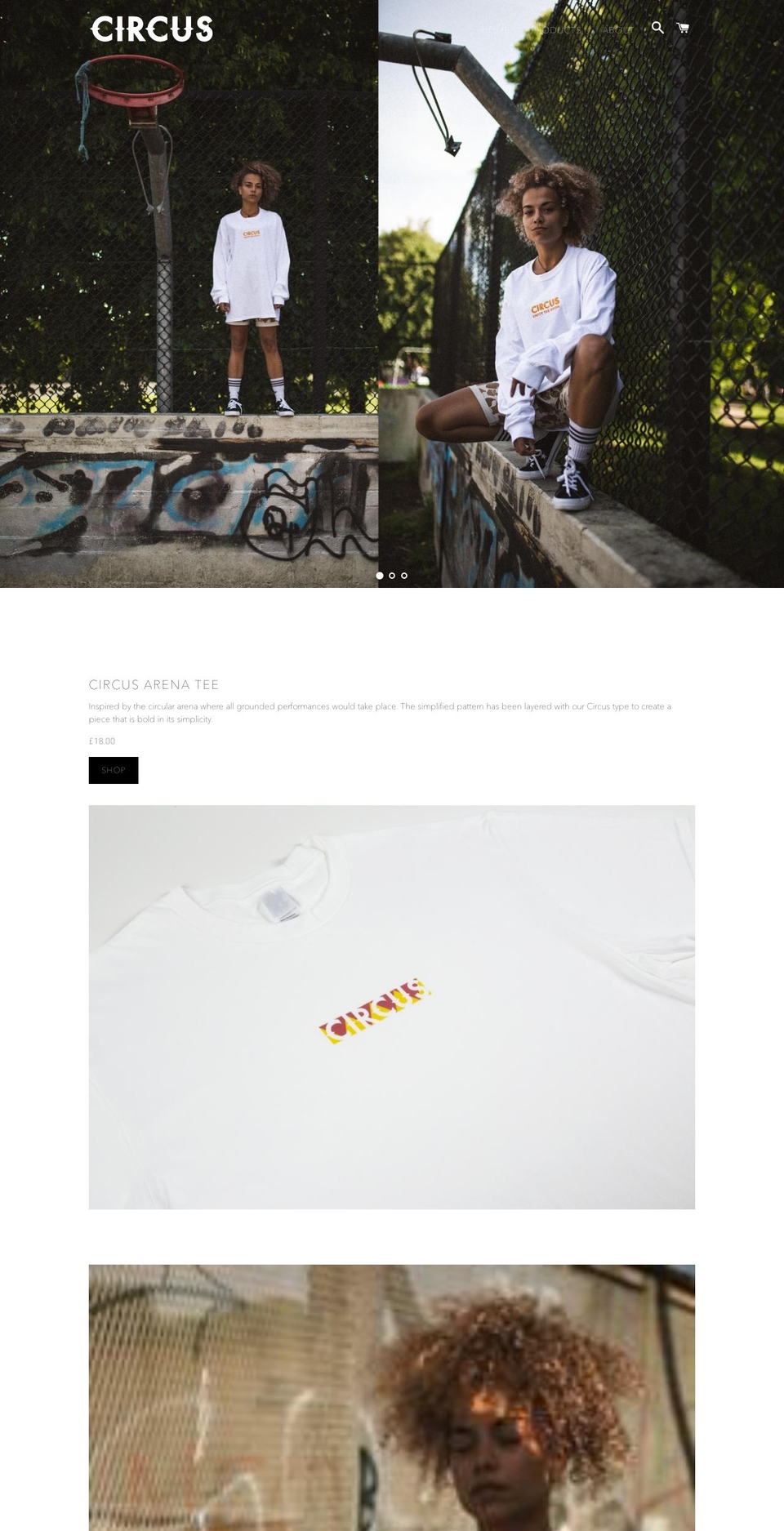 circusclothingcompany.com — Shopify storefront screenshot