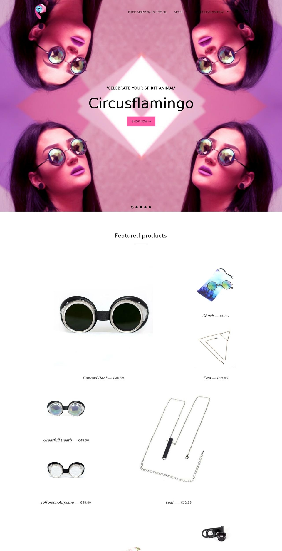 circusflamingo.com shopify website screenshot