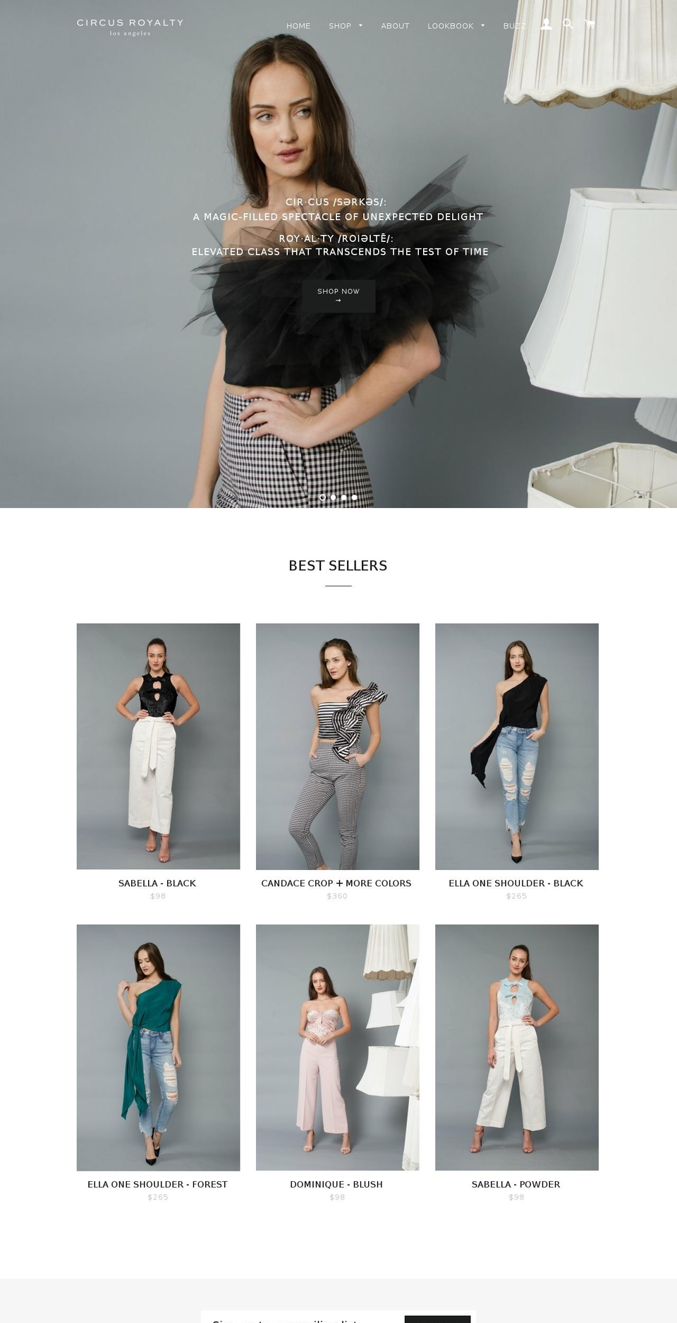 circusroyalty.com shopify website screenshot