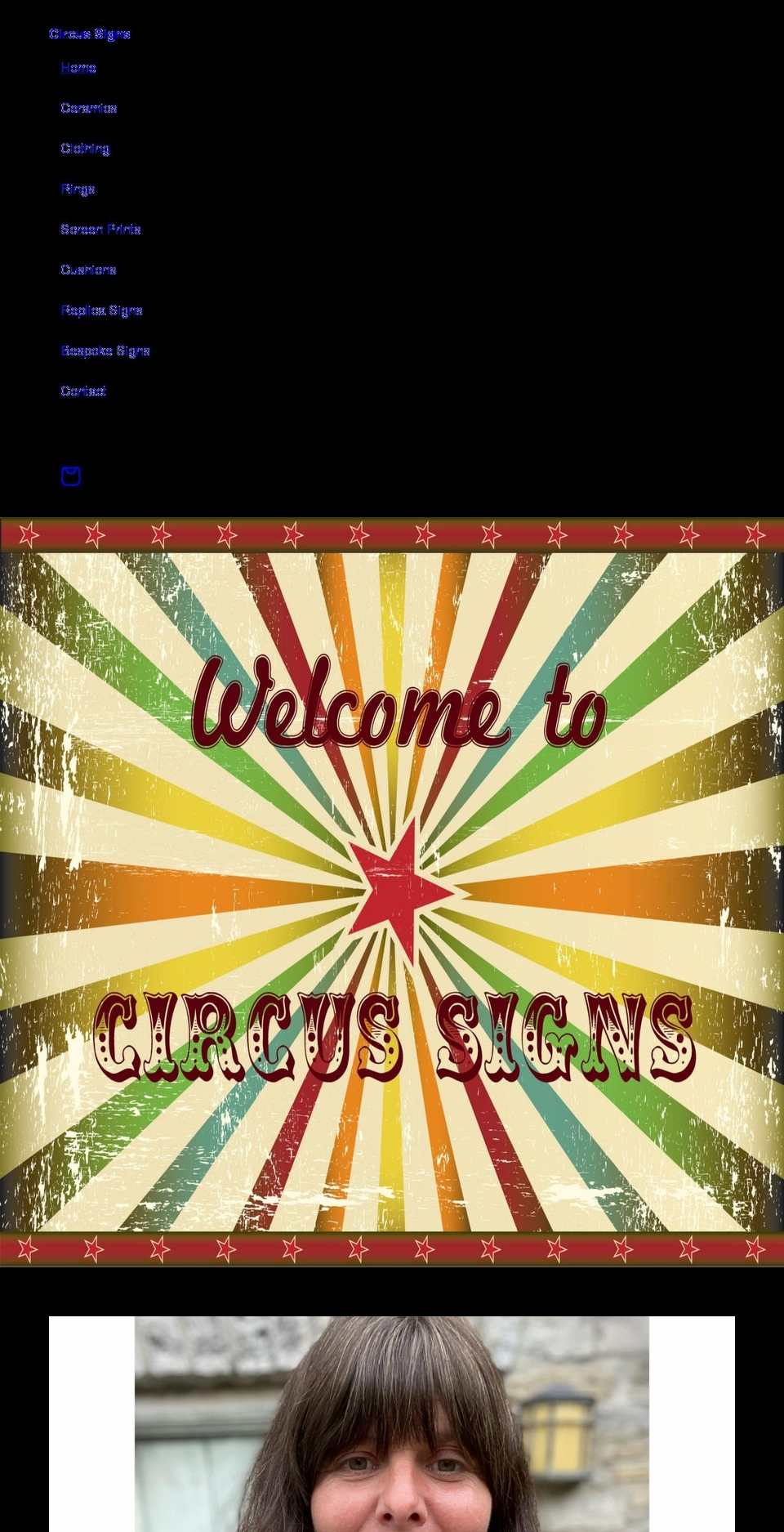 circussigns.com shopify website screenshot