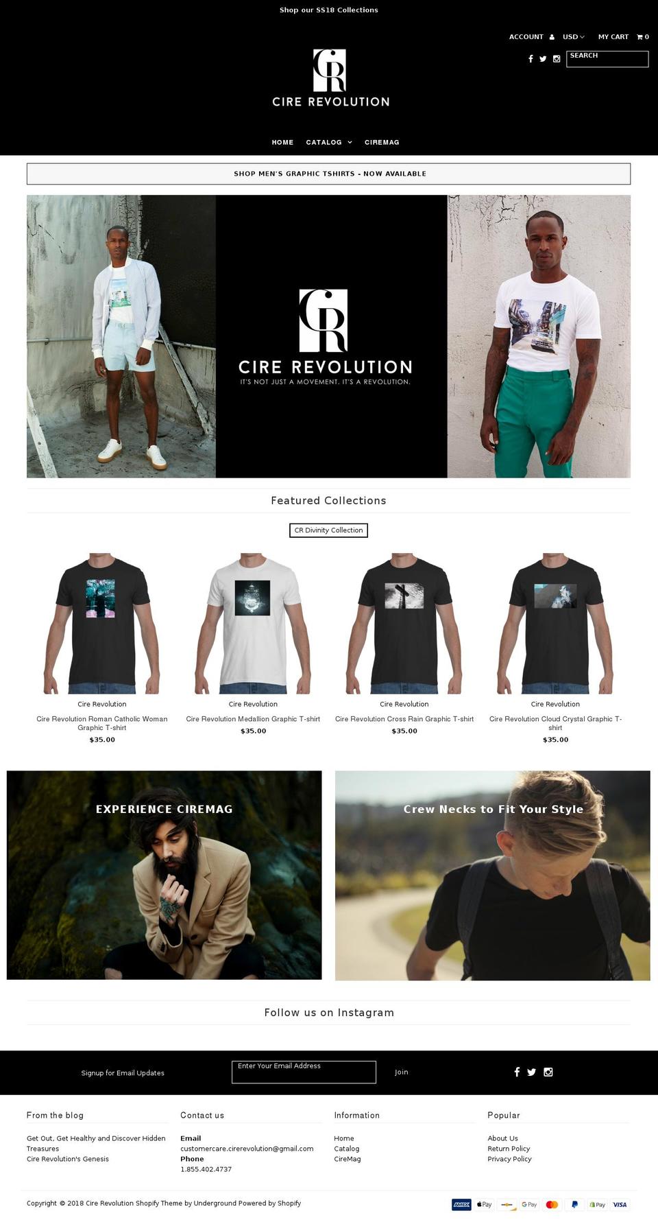 cirerevolution.com shopify website screenshot