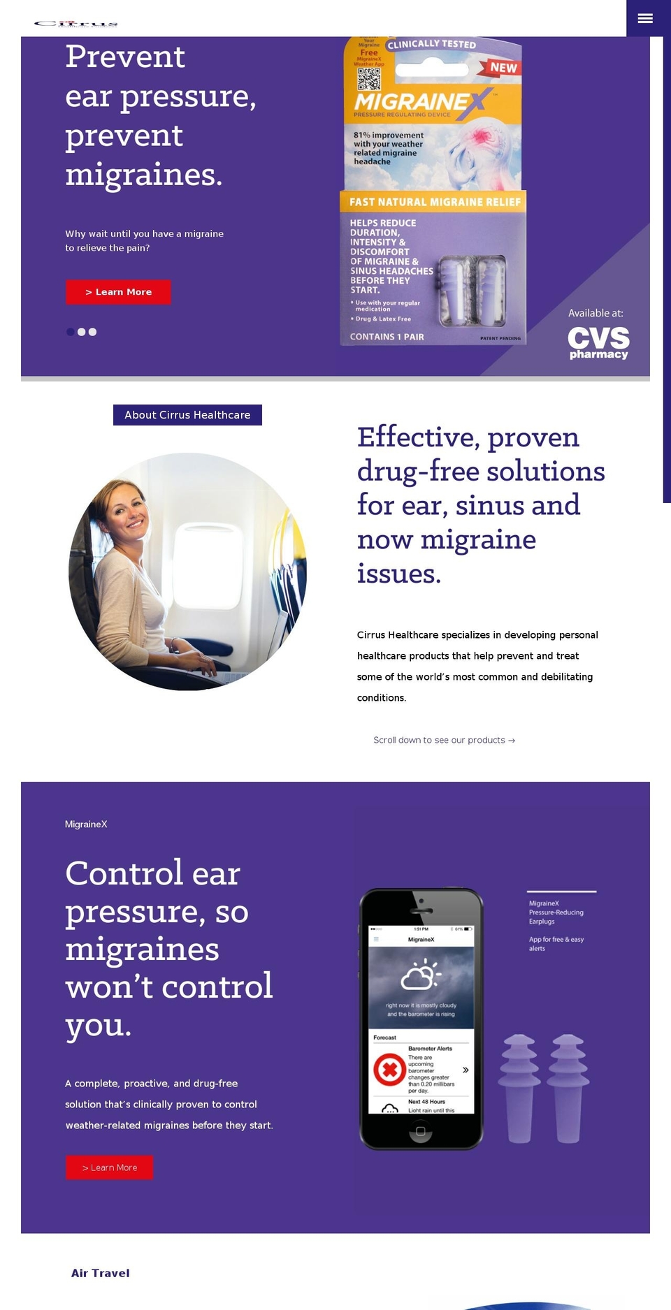 cirrushealthcare.com shopify website screenshot
