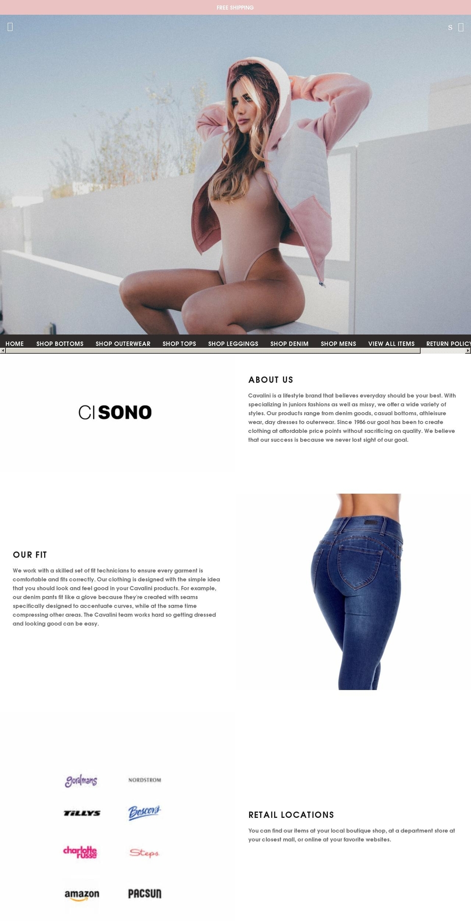 cisonoclothing.com shopify website screenshot