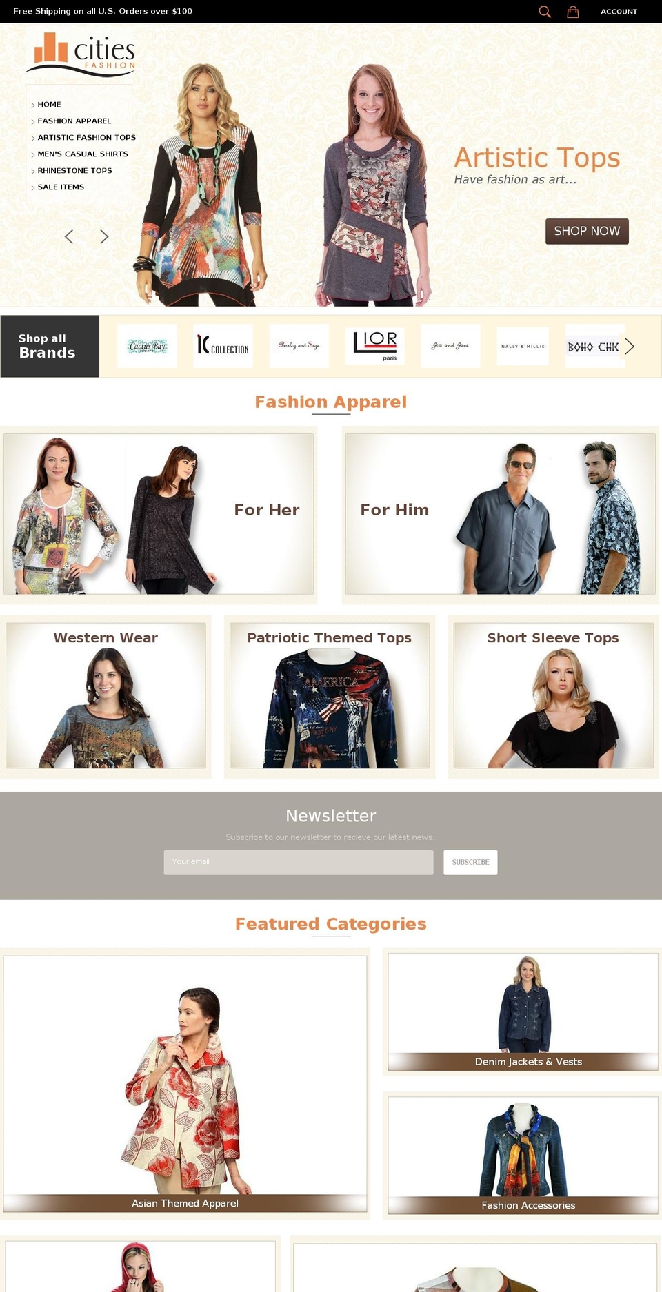 Cities Fashions Shopify theme site example citiesfashions.net