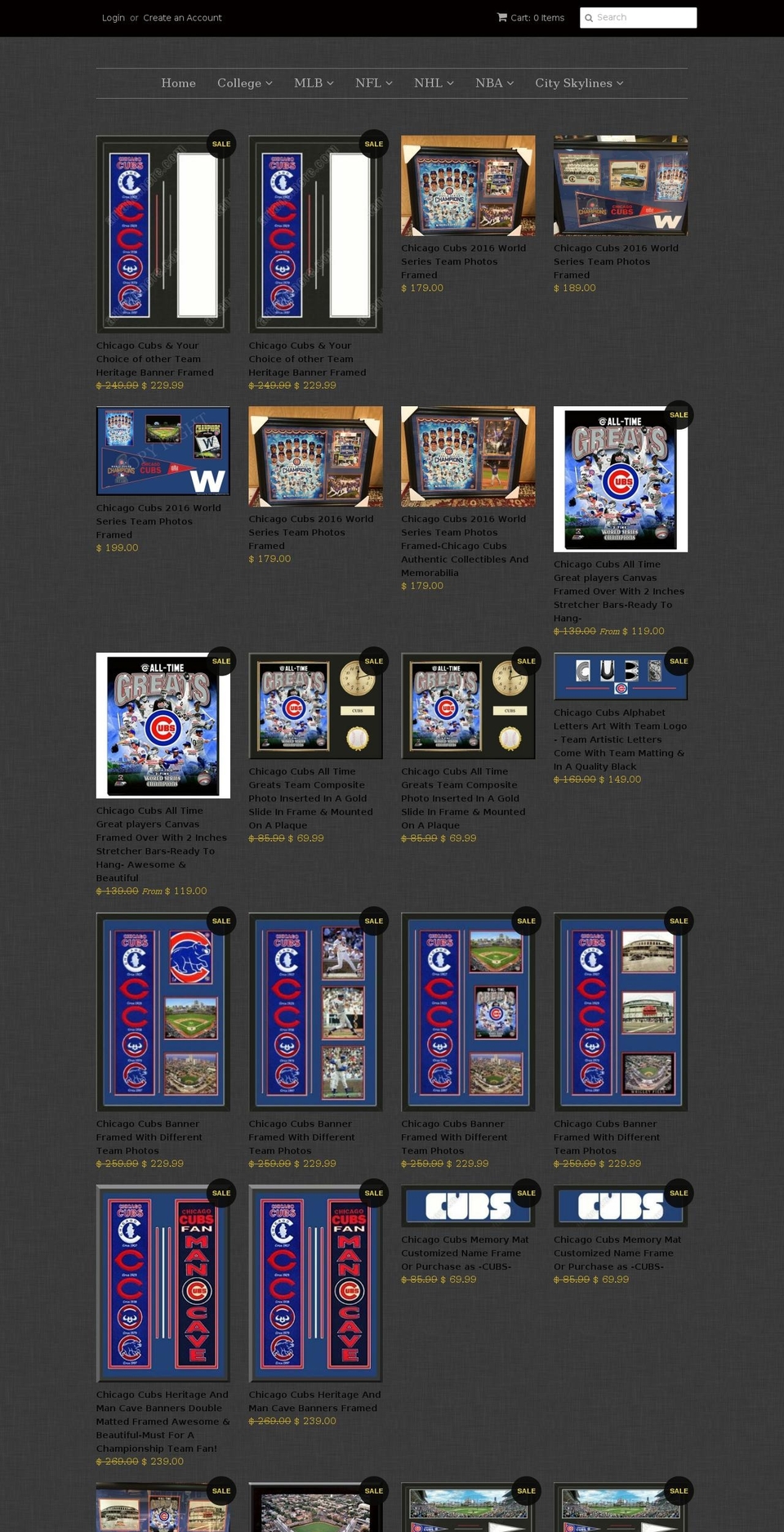 citisportsmemorabilia.com shopify website screenshot