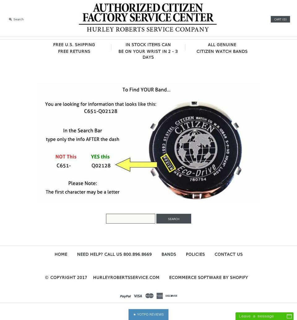citizenbands.com shopify website screenshot