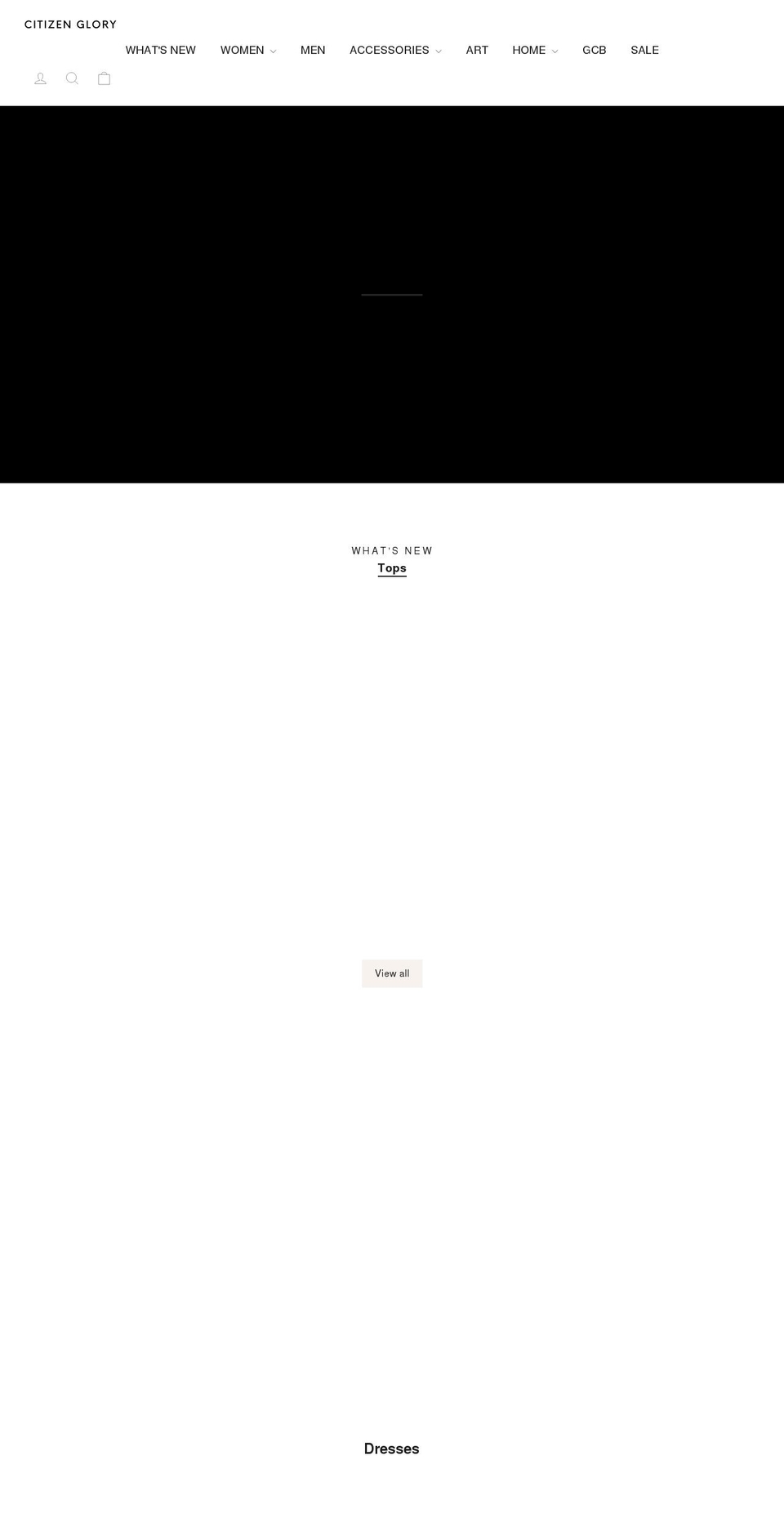 citizenglory.com shopify website screenshot