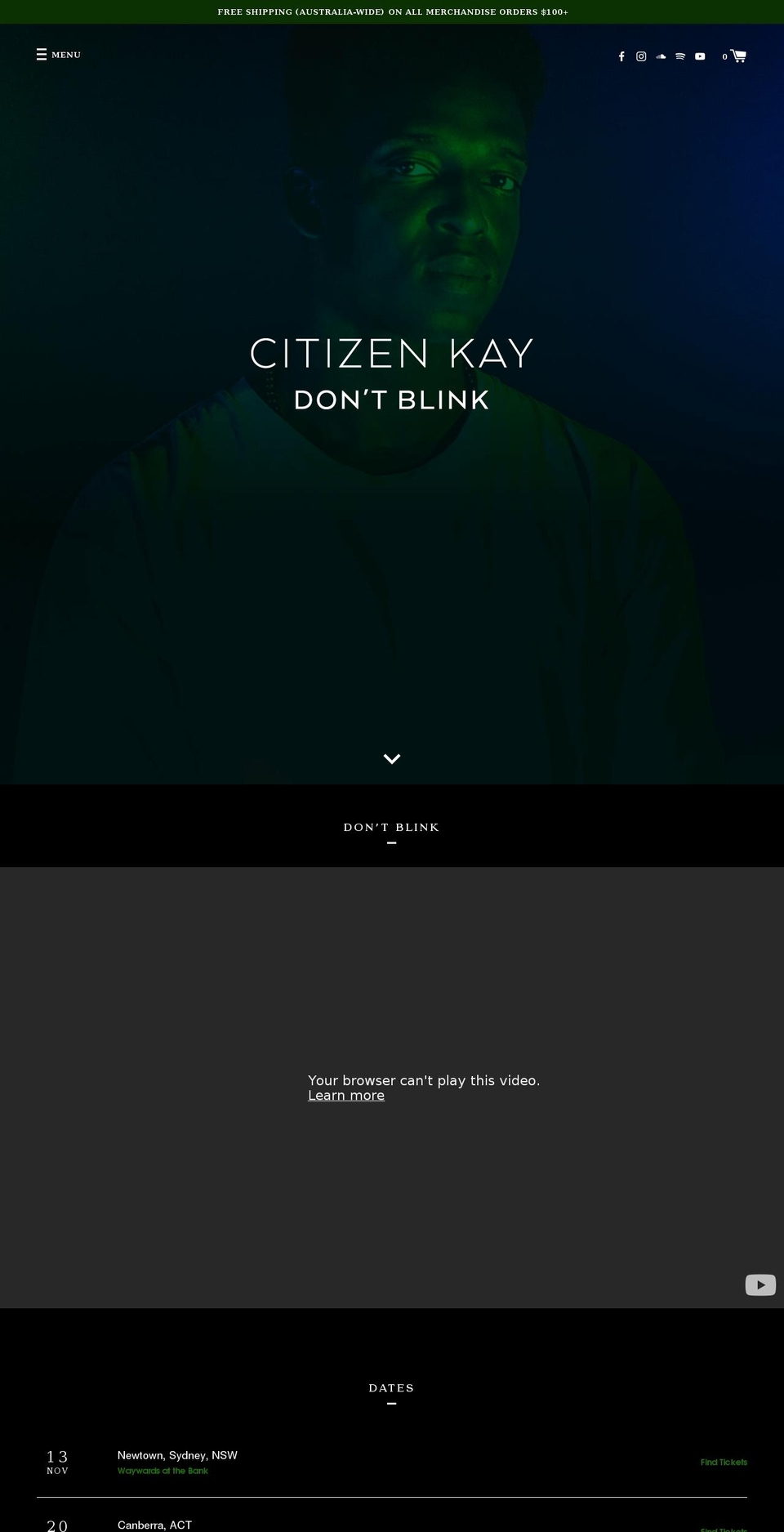 citizenkay.com shopify website screenshot