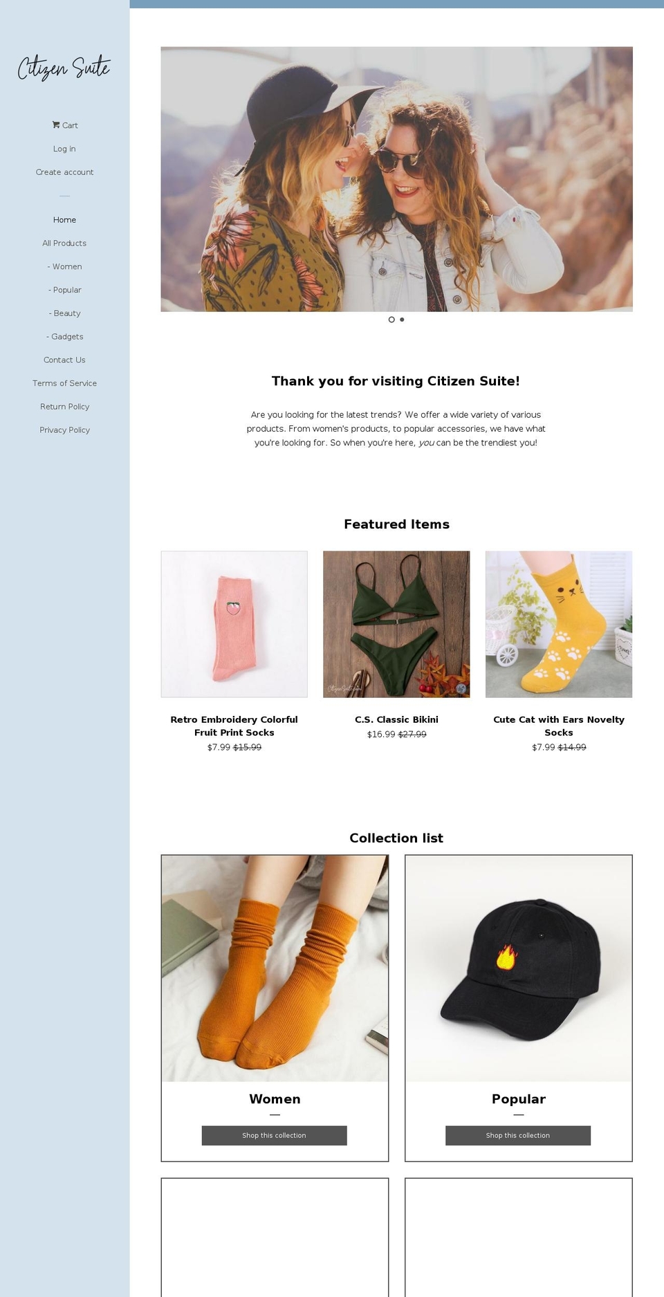 citizensuite.com — Shopify storefront screenshot