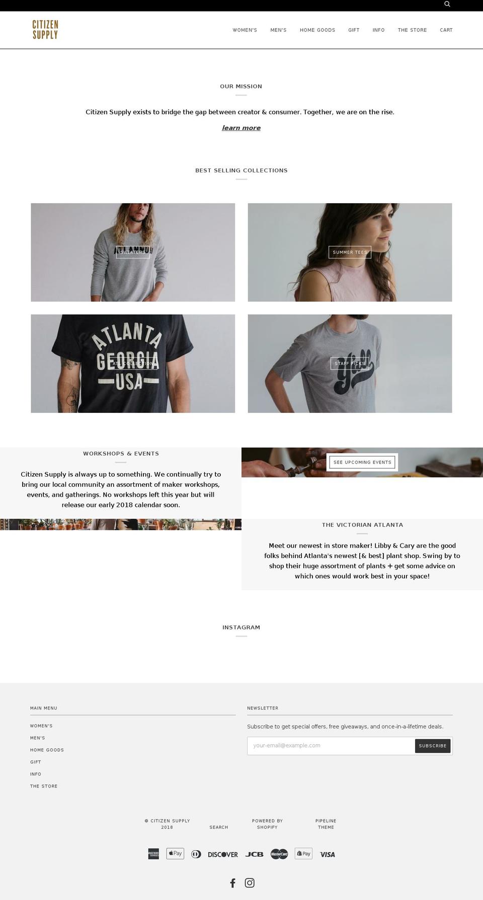 citizensupply.com — Shopify storefront screenshot