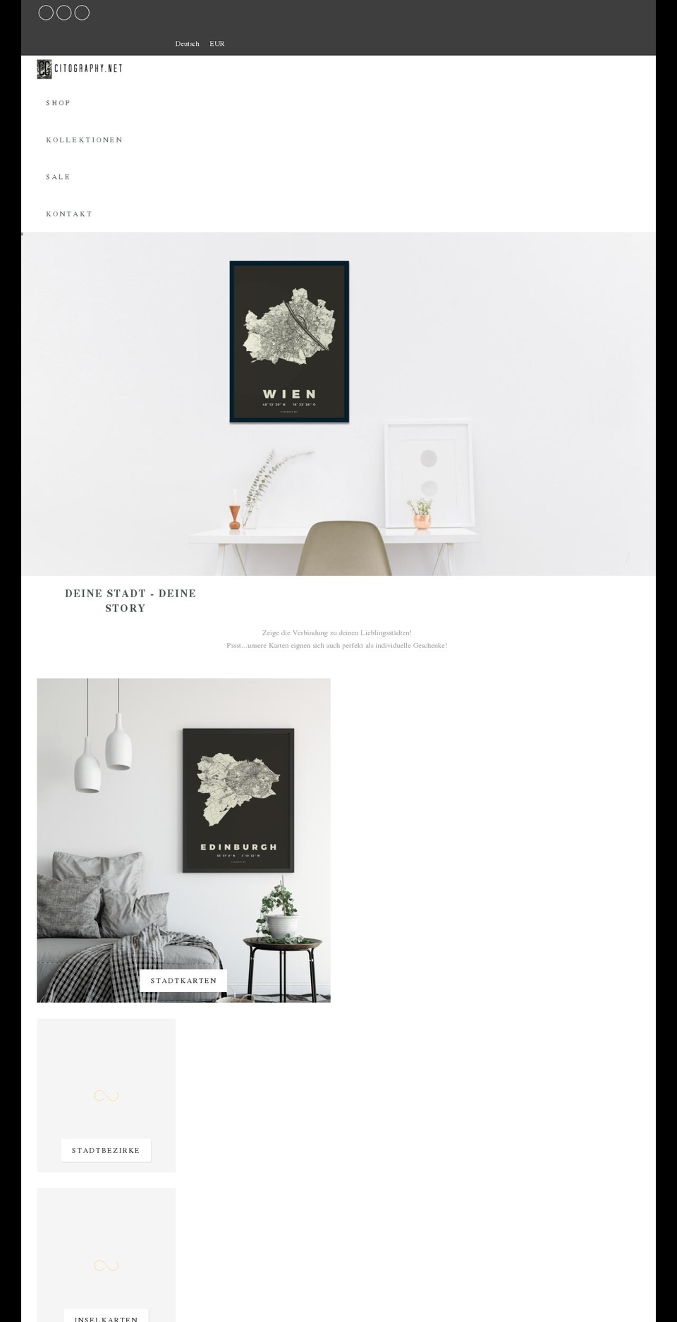 citography.net shopify website screenshot