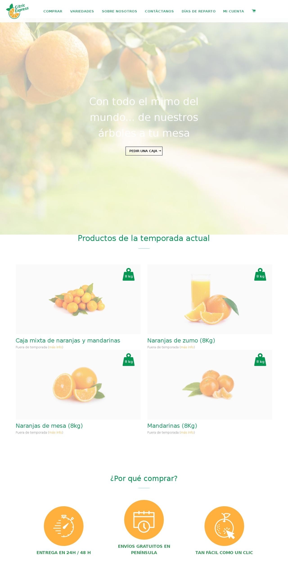 citricexpres.com — Shopify storefront screenshot