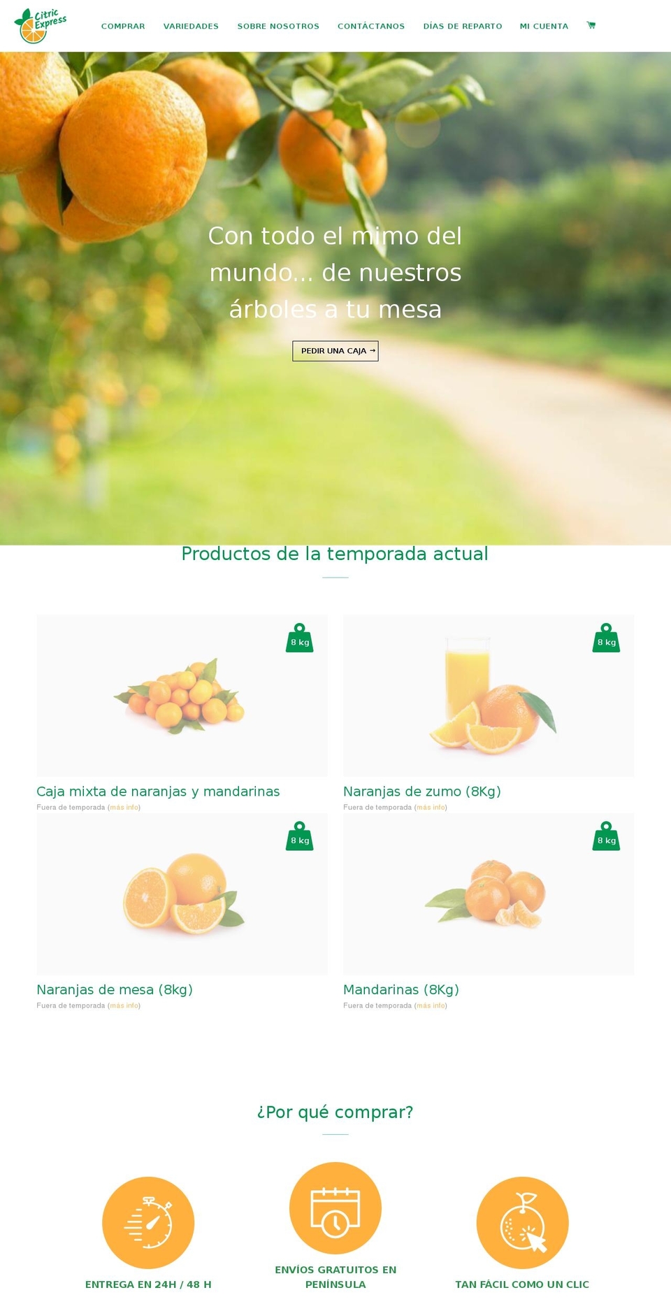 citricexpress.com — Shopify storefront screenshot