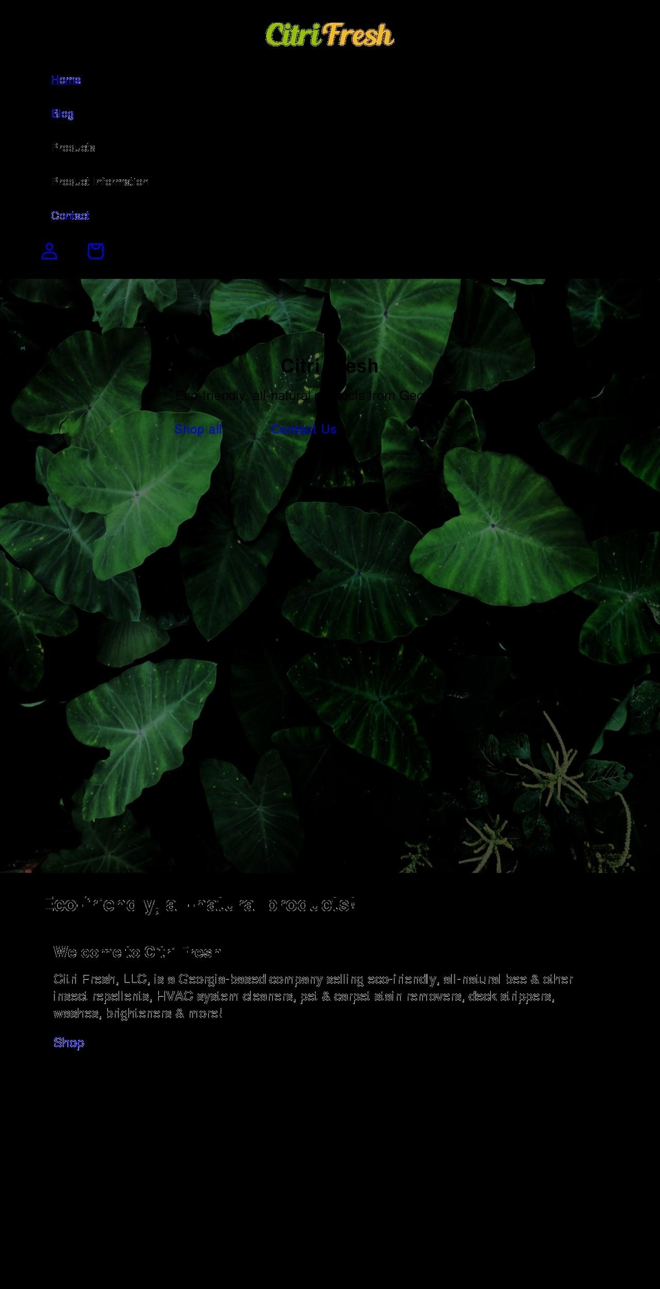 citrifresh.com shopify website screenshot