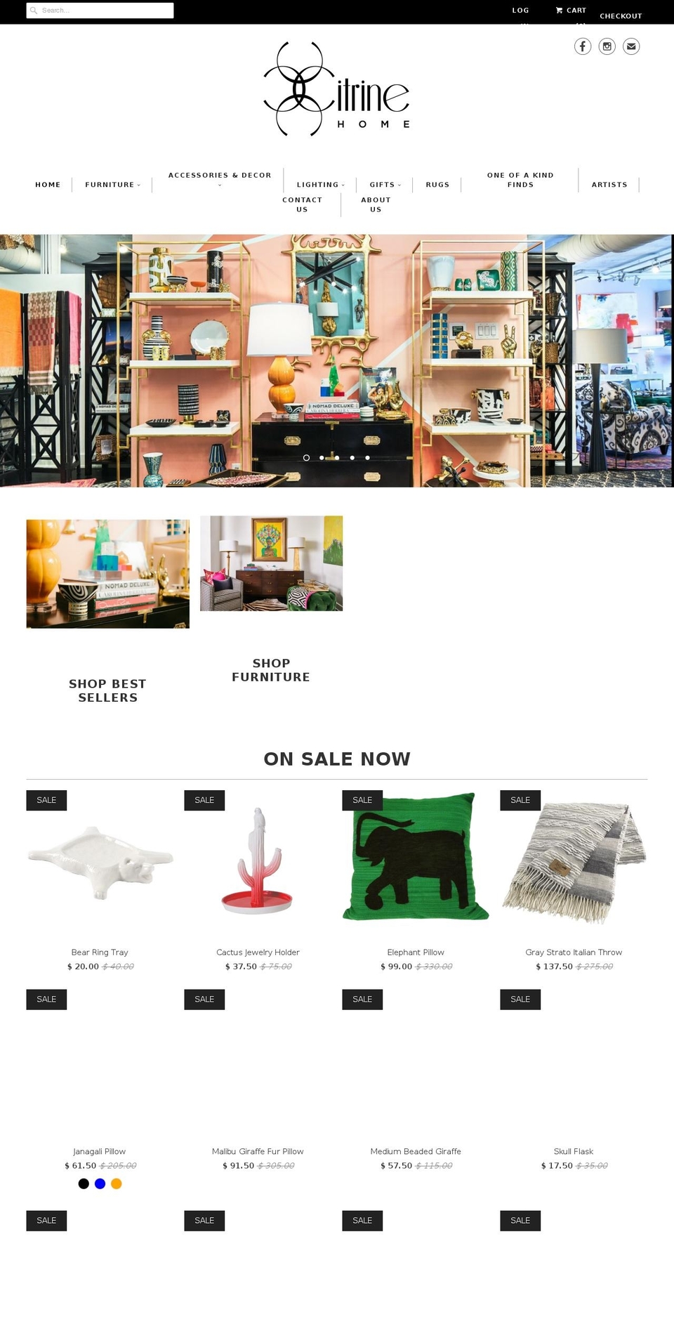 citrinehome.com shopify website screenshot