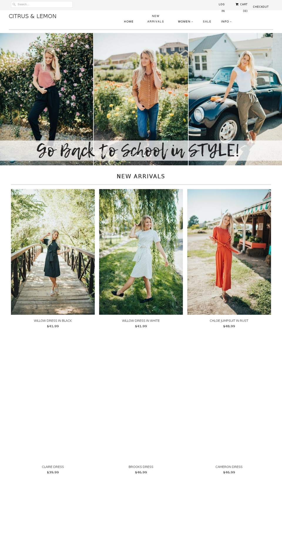 Res Shopify theme site example citrusandlemon.com