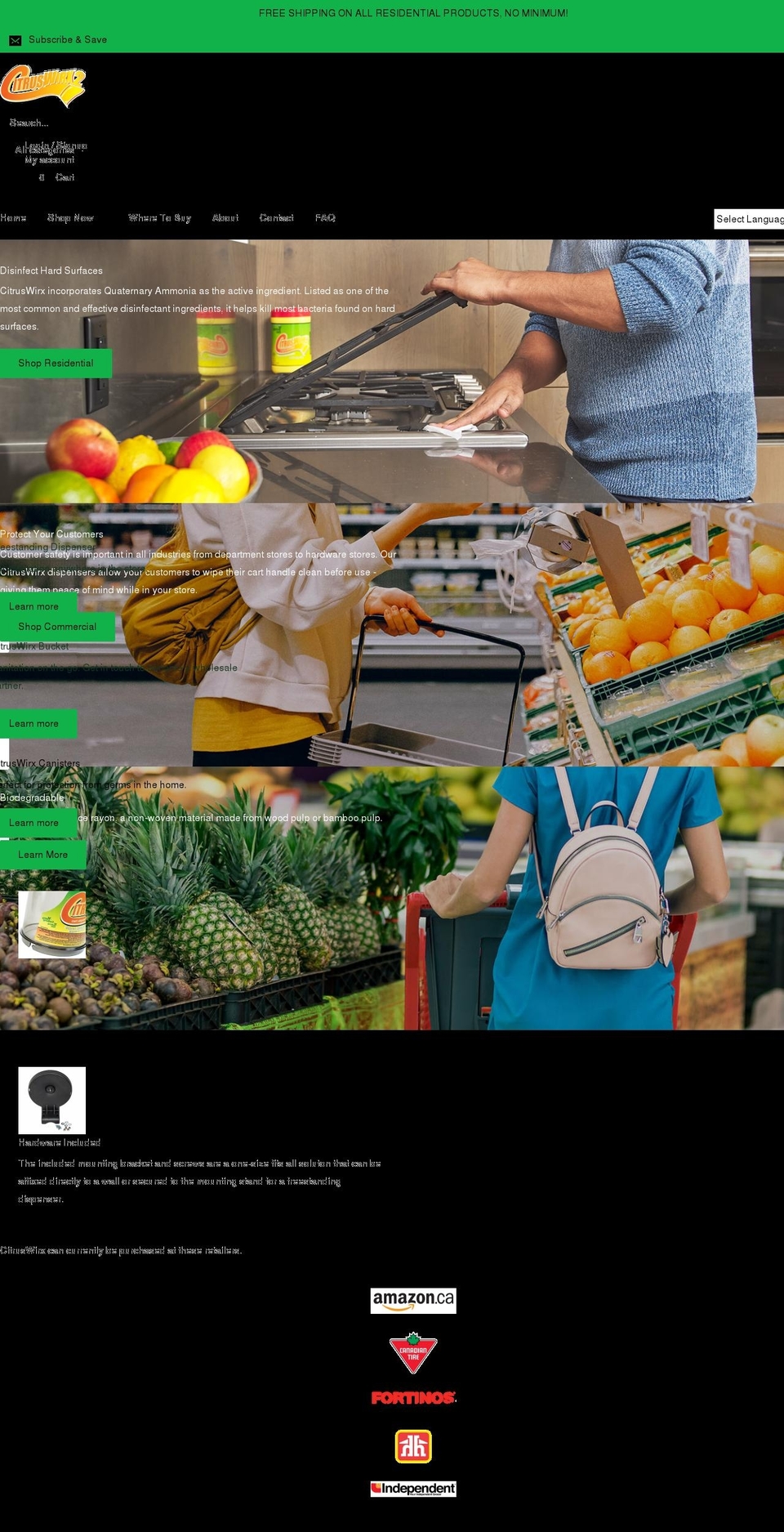 citruswirx.ca shopify website screenshot