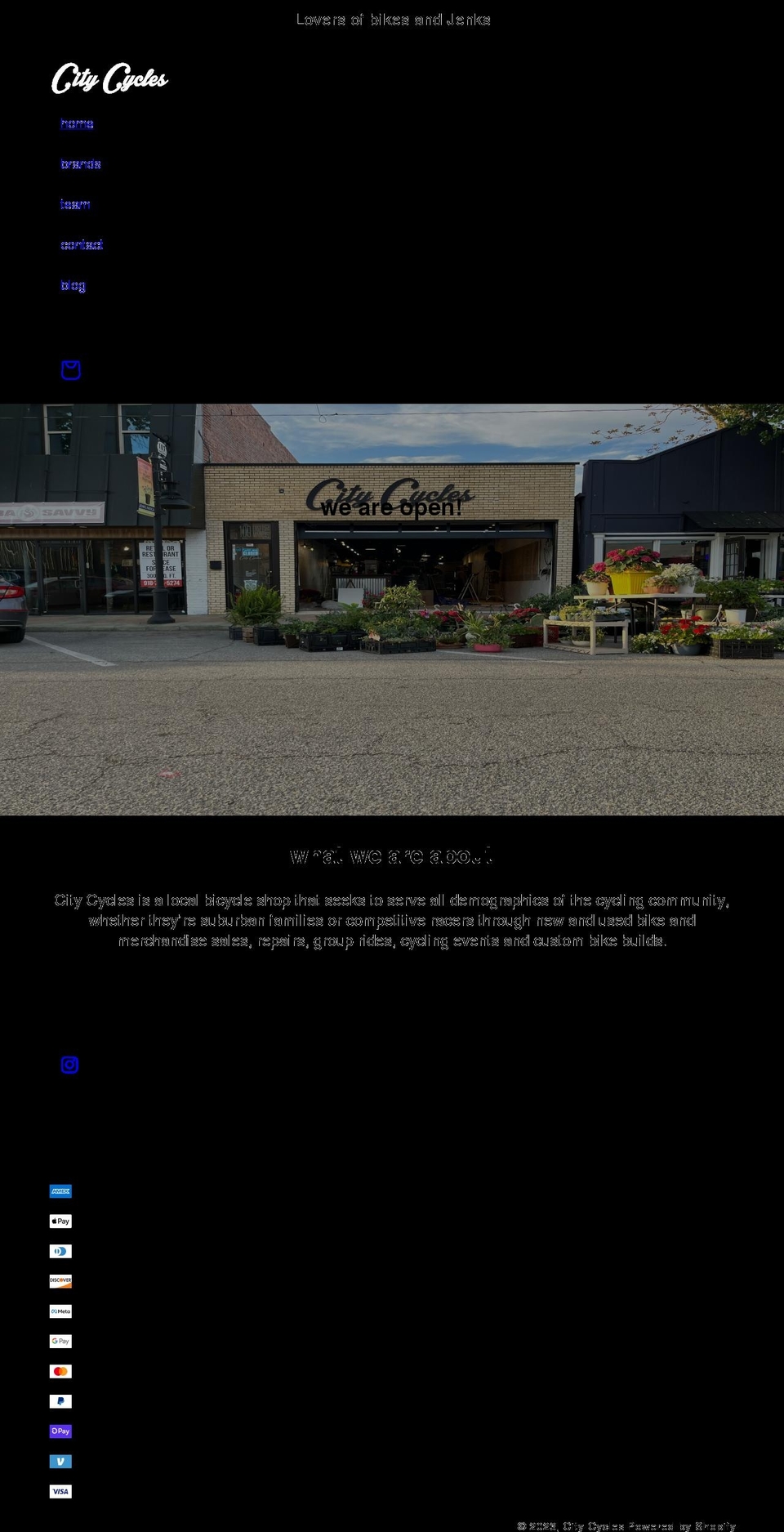 city-cycles.com shopify website screenshot