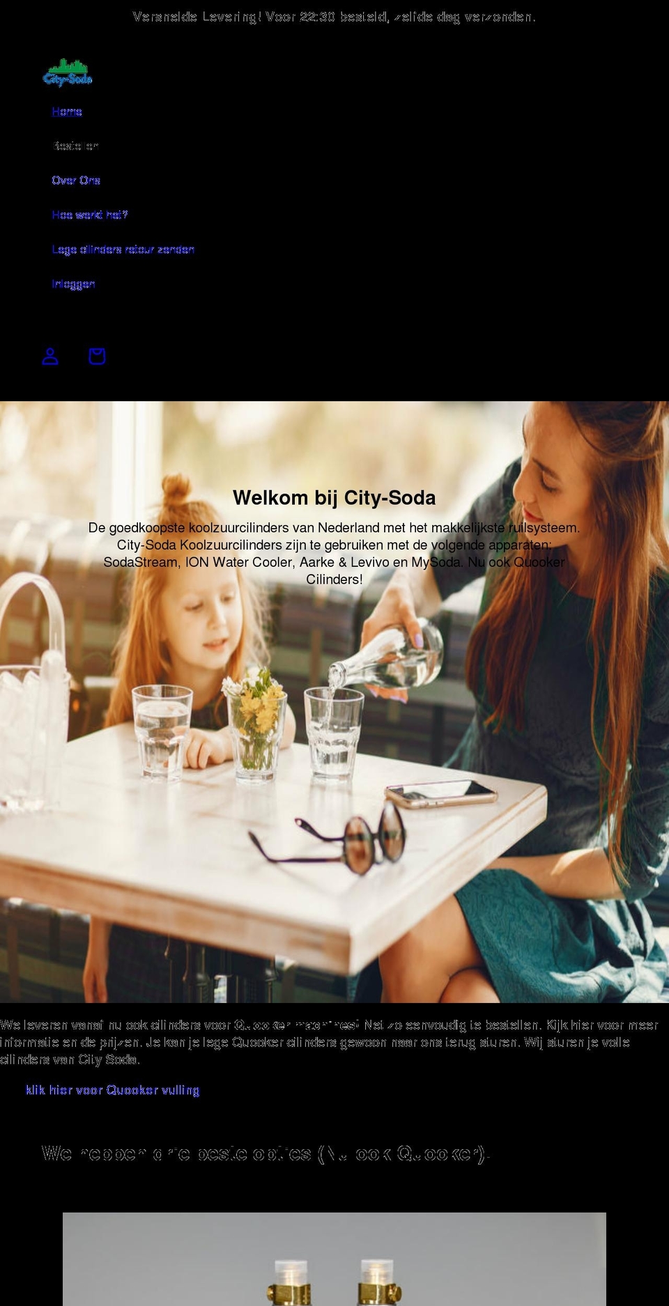 city-soda.com shopify website screenshot