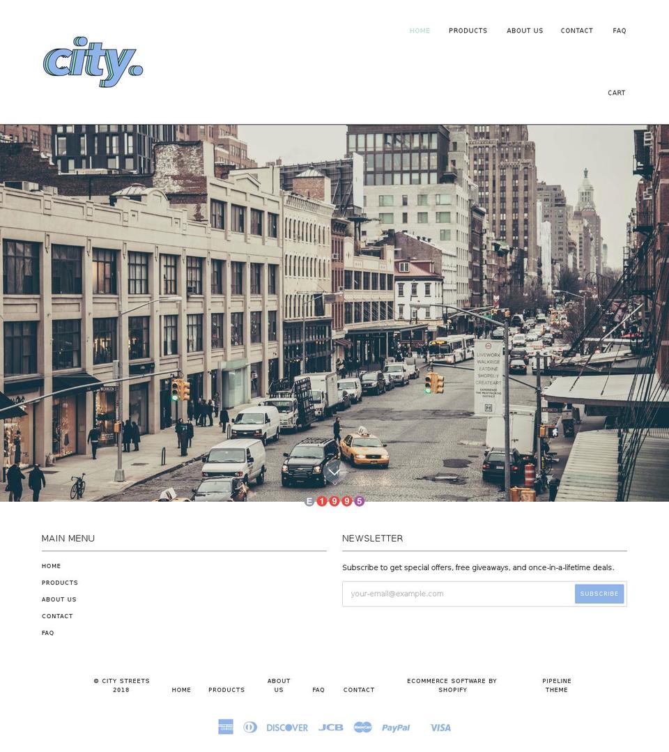 city1995.com — Shopify storefront screenshot