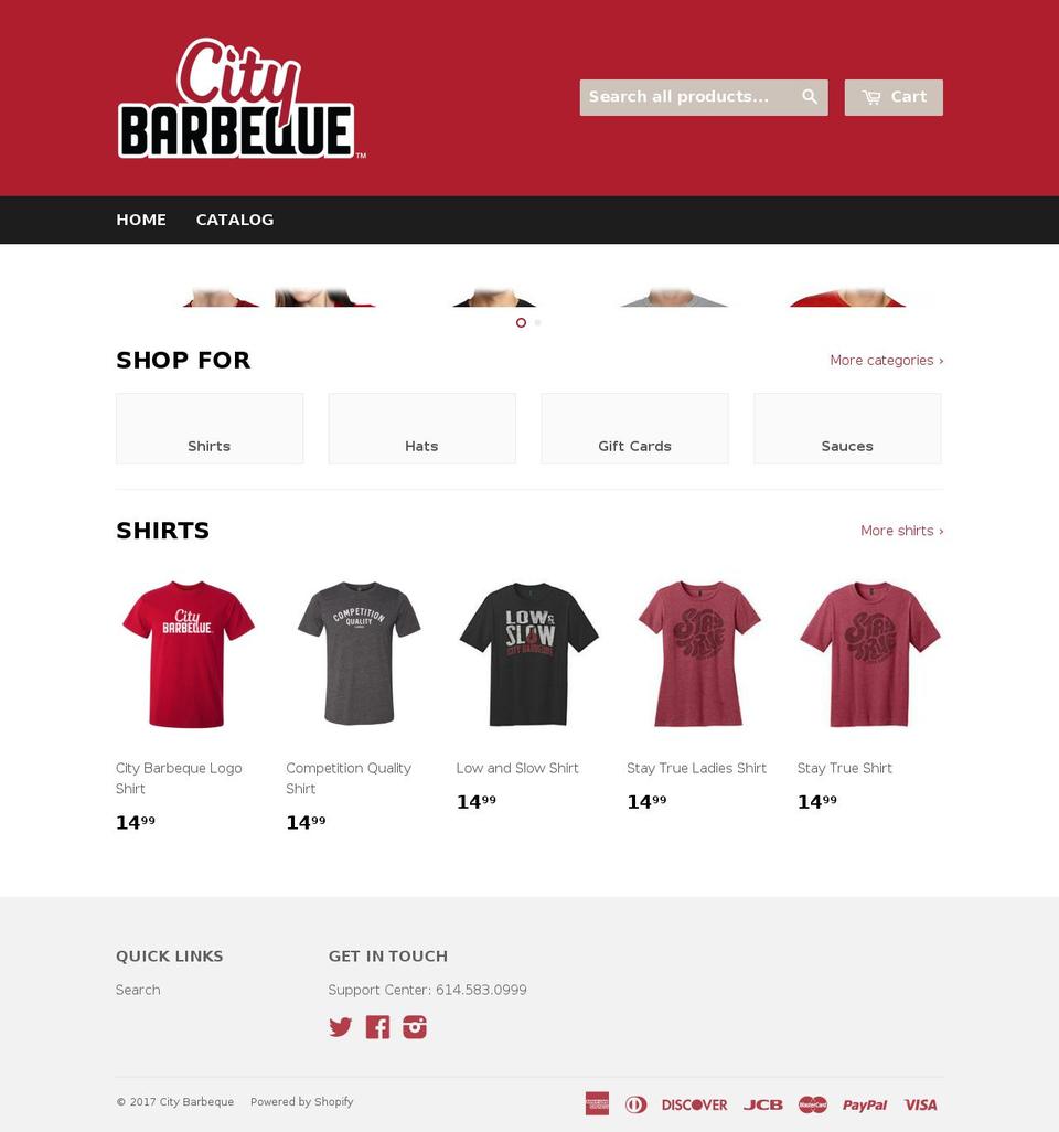 citybbqshop.com shopify website screenshot