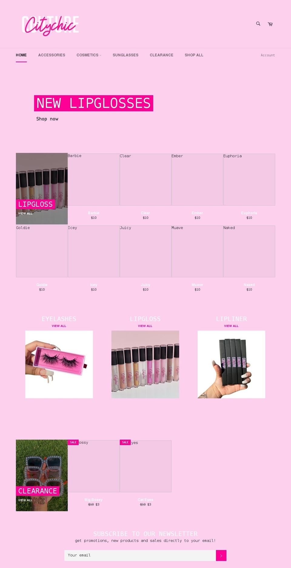 citychiccouture.com shopify website screenshot