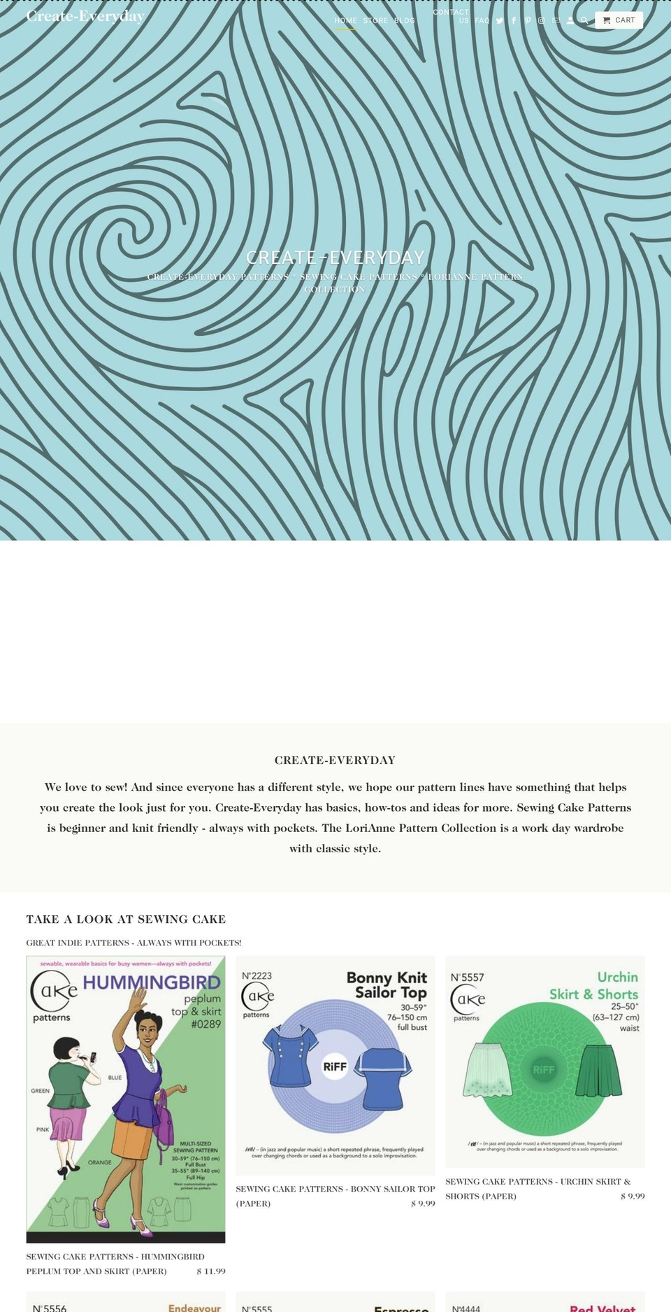 cityclothespatterns.com — Shopify storefront screenshot