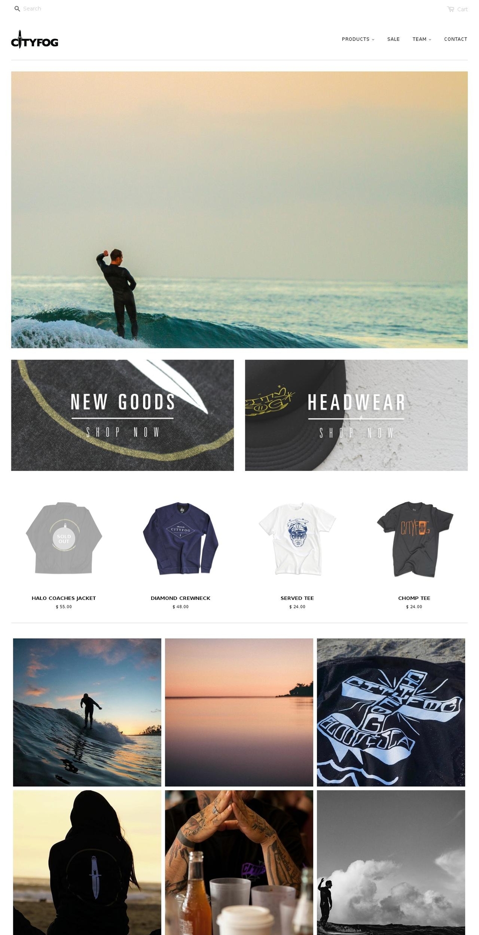 cityfog.com shopify website screenshot