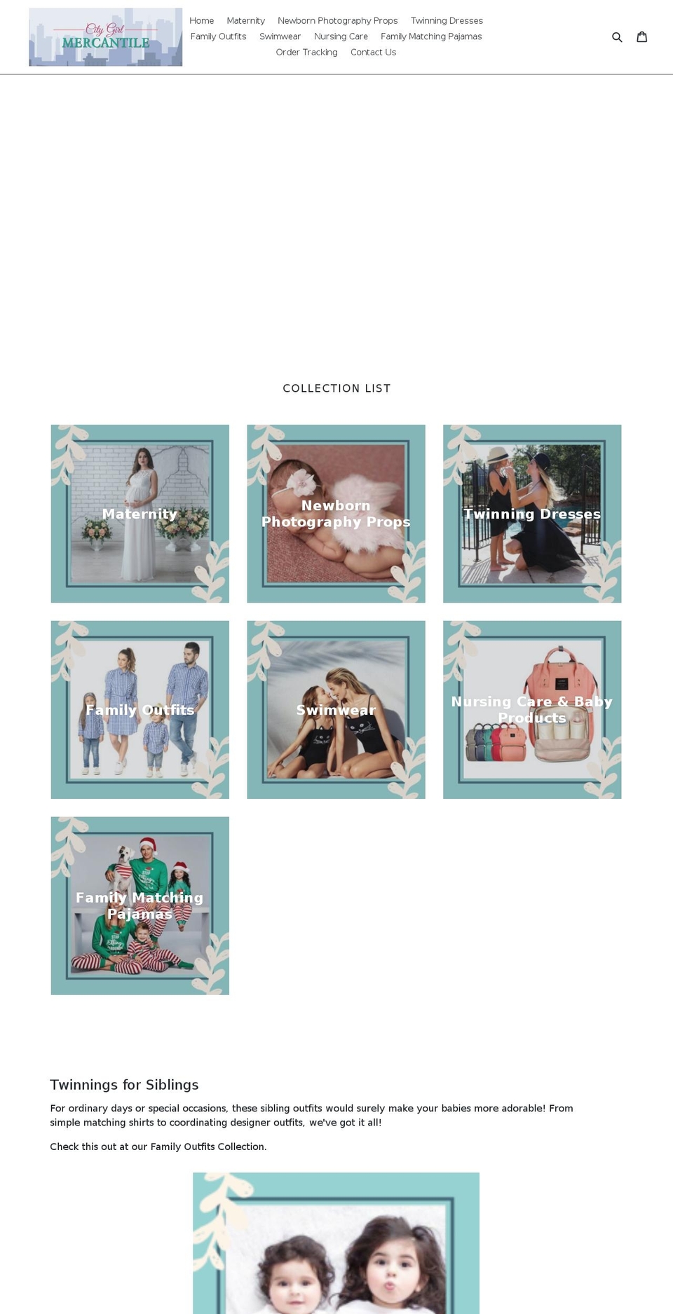 citygirlmercantile.com — Shopify storefront screenshot